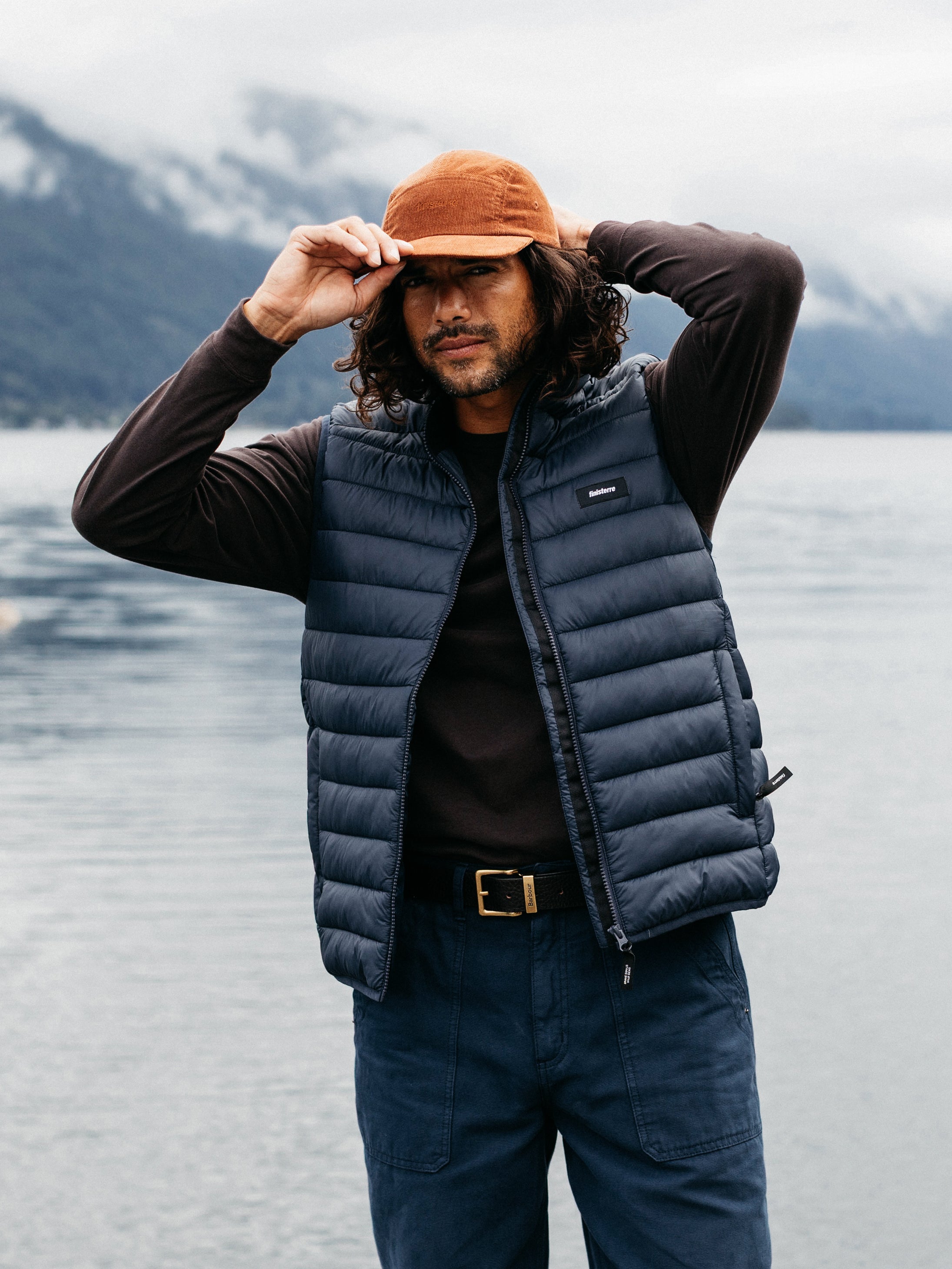 Recycled Gilet in Navy - Nimbus