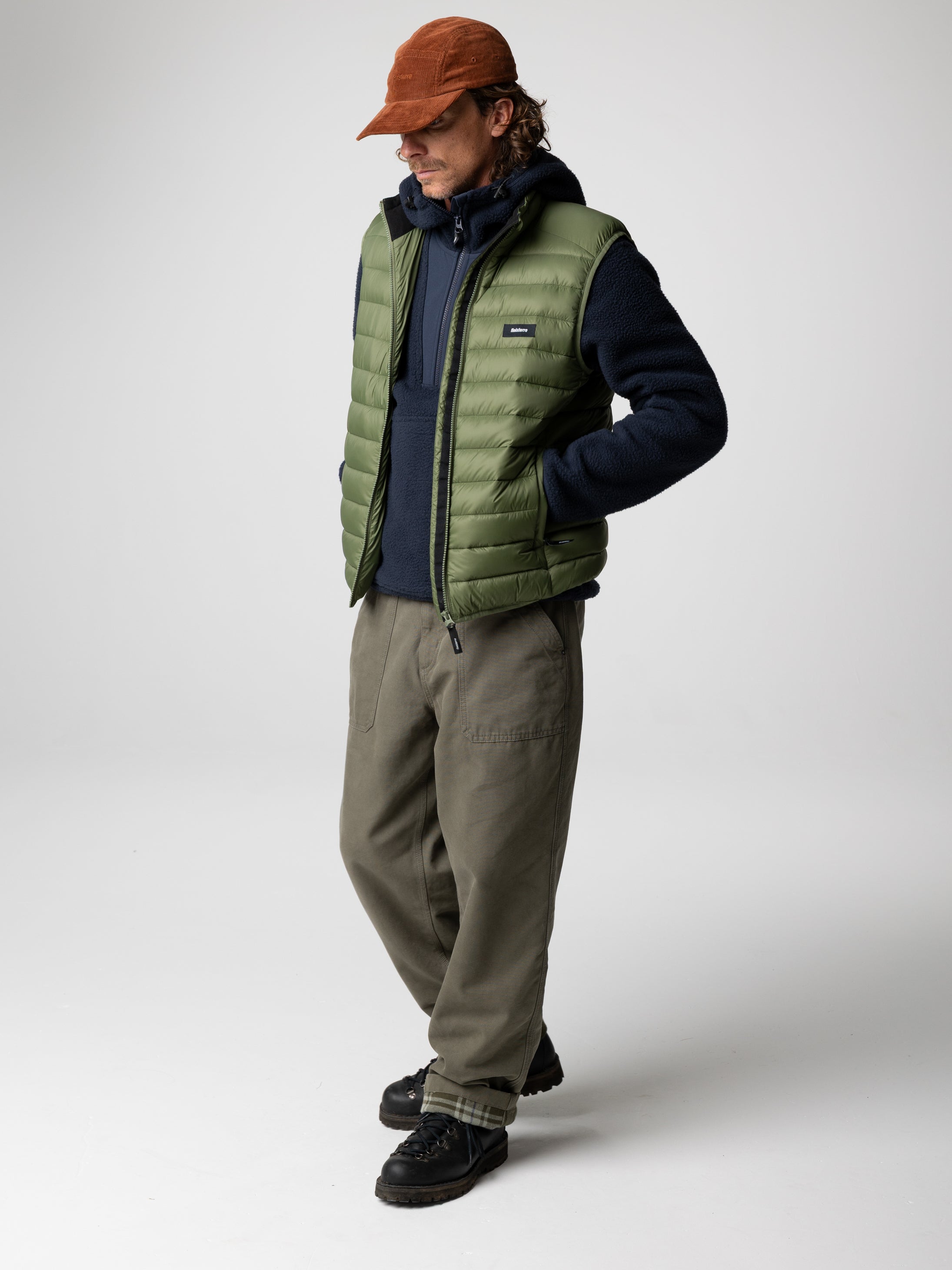 Recycled Gilet in Seagrass - Nimbus