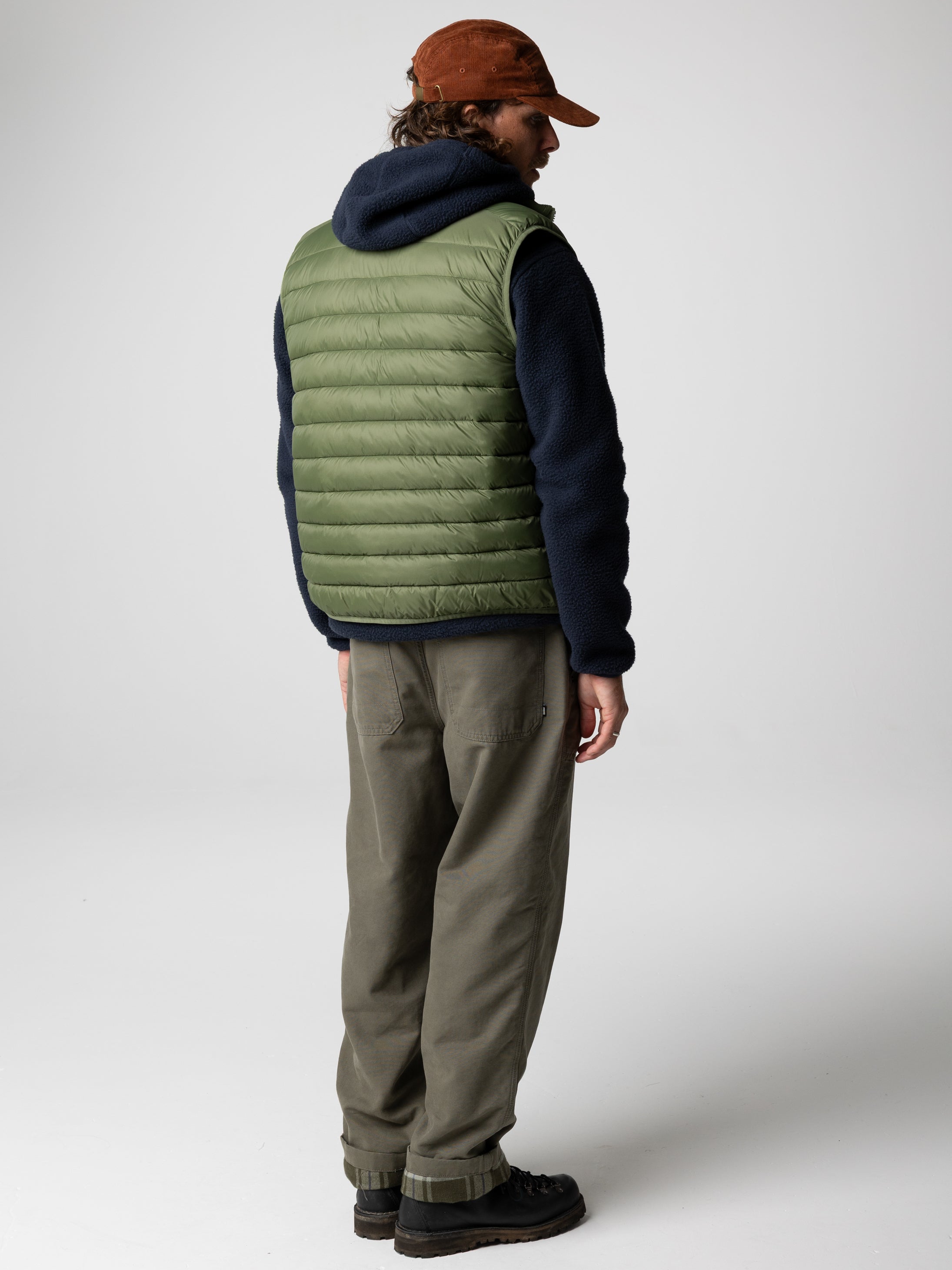 Recycled Gilet in Seagrass - Nimbus