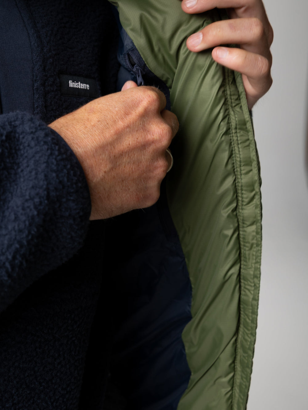Recycled Gilet in Seagrass - Nimbus