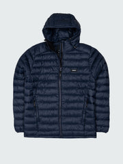 Recycled Hooded Jacket in Navy - Nimbus