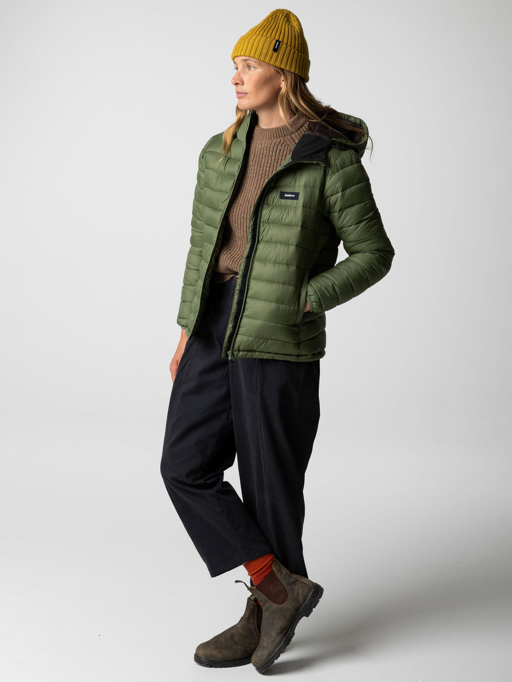 Recycled Hooded Jacket in Seagrass - Nimbus