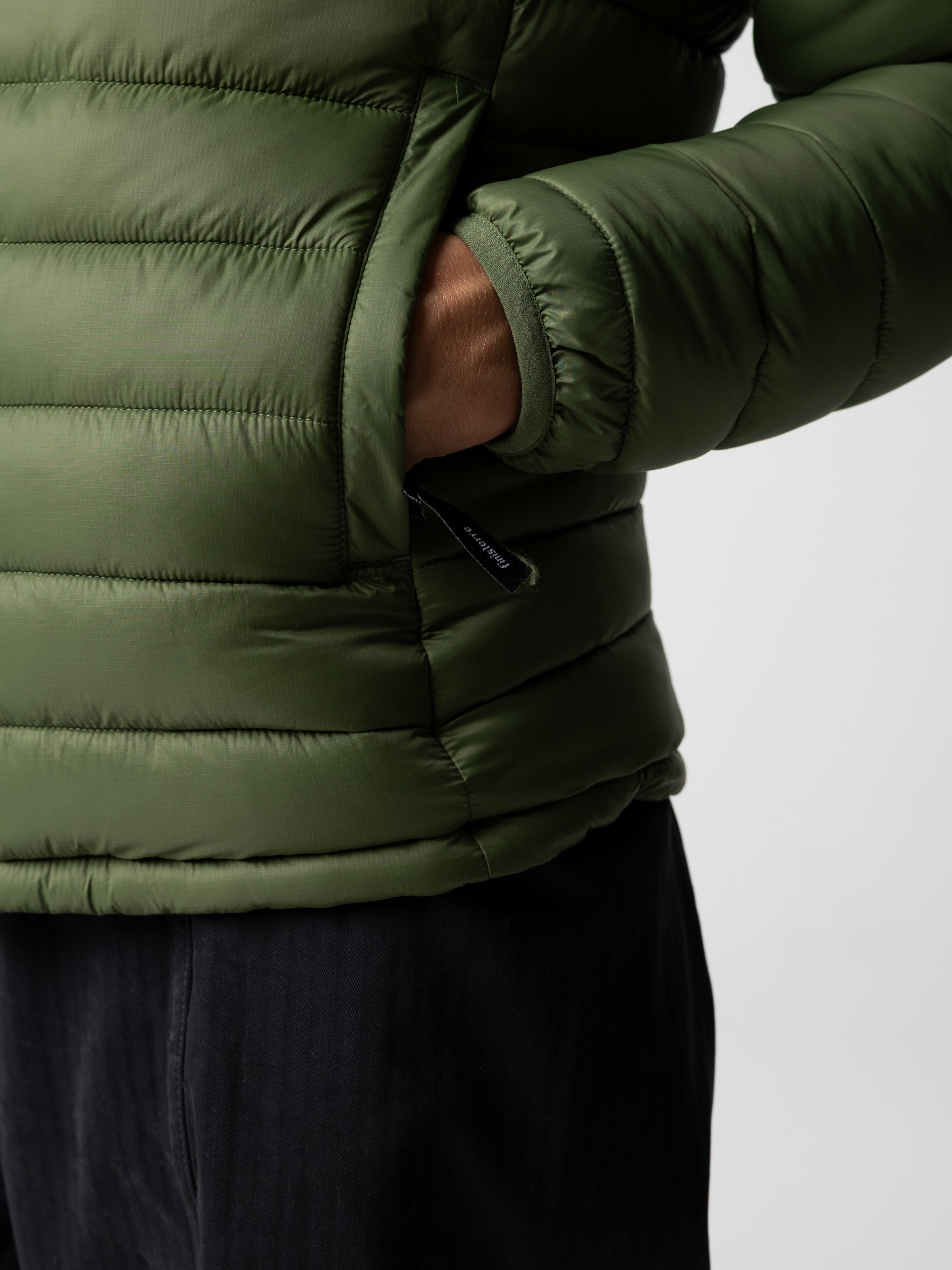Recycled Hooded Jacket in Seagrass - Nimbus