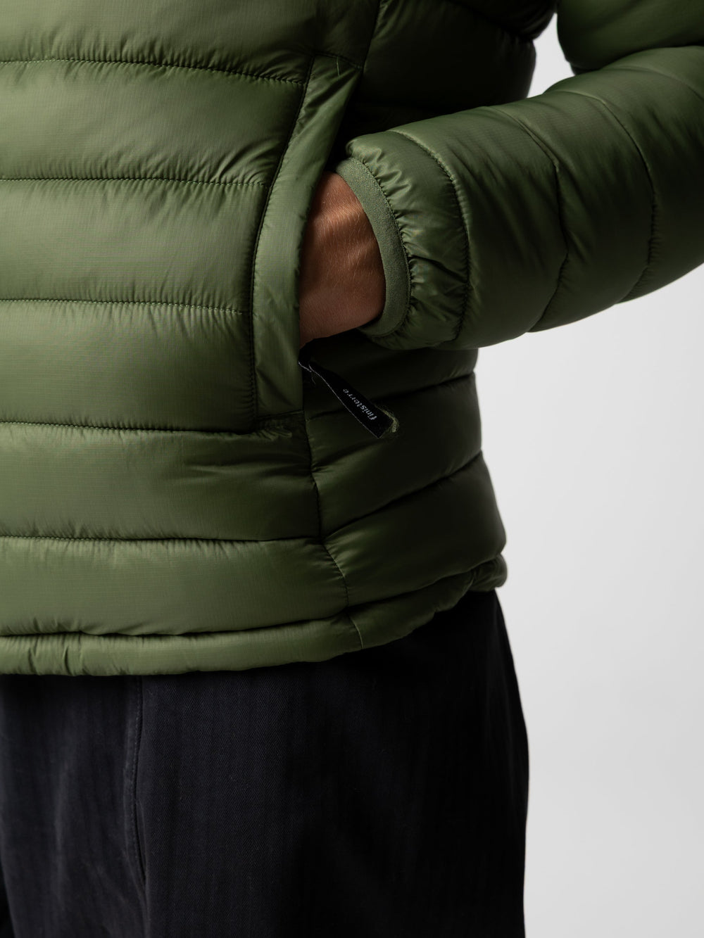 Recycled Hooded Jacket in Seagrass - Nimbus