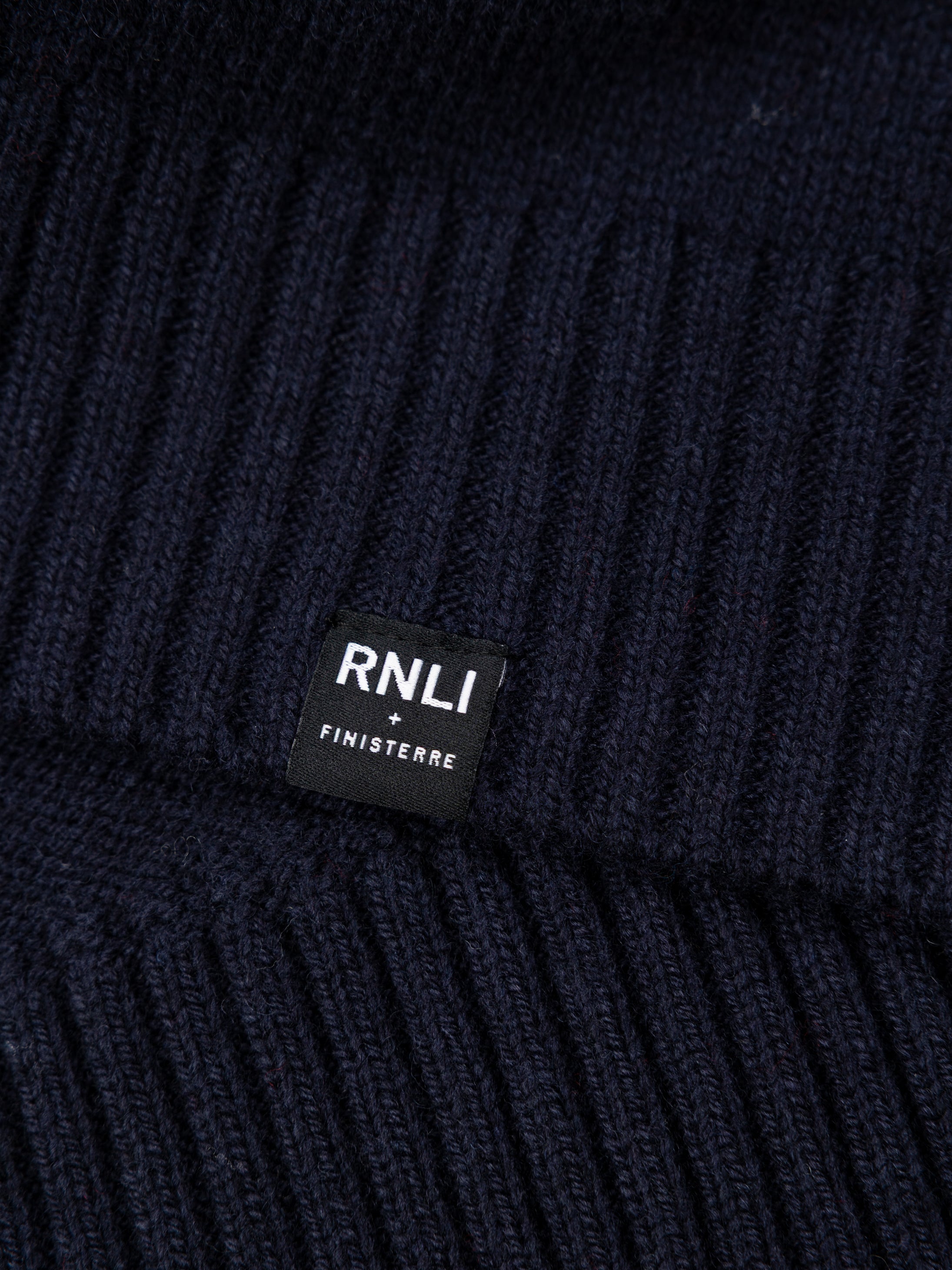 Wool Knit Jumper in Navy - Polperro