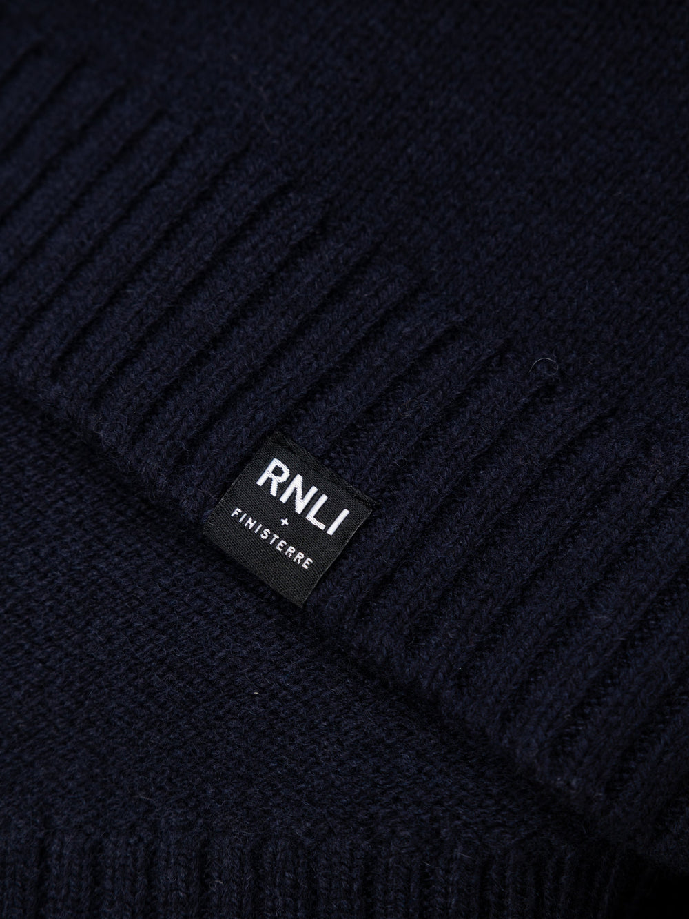 Wool Knit Jumper in Navy - Polperro