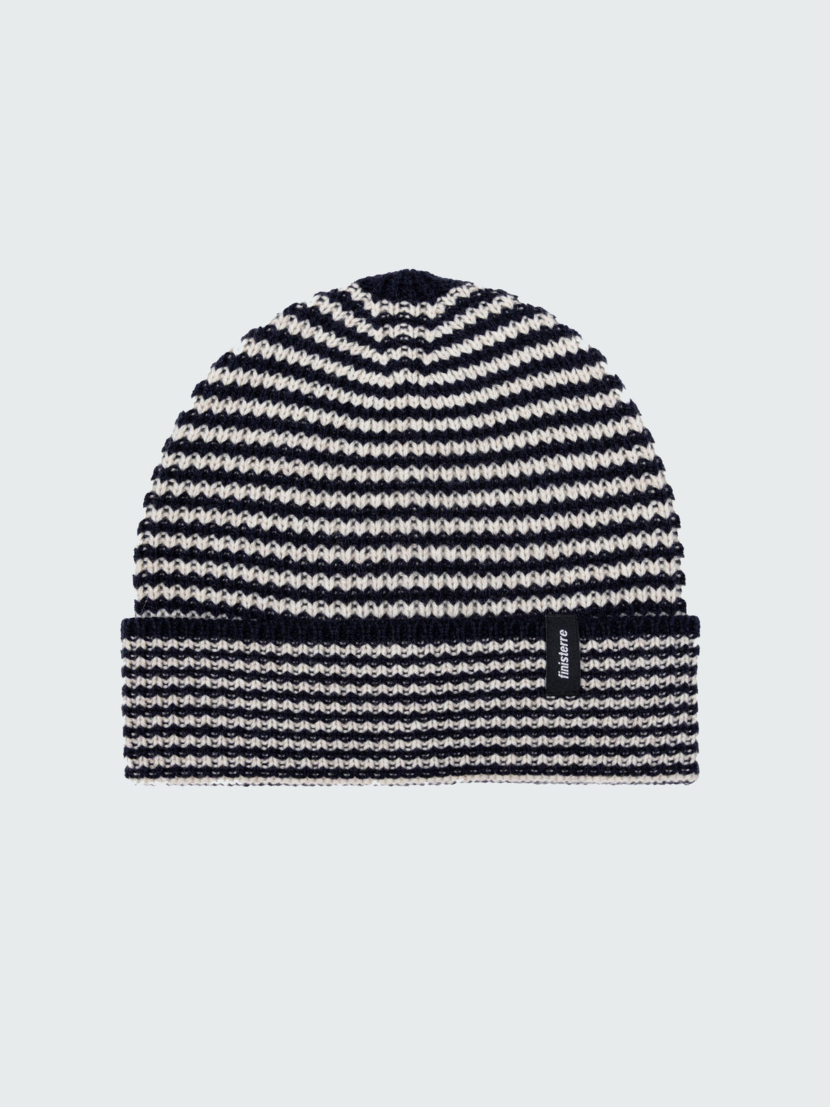 Wool Beanie in Navy/Oatmeal - Sedge