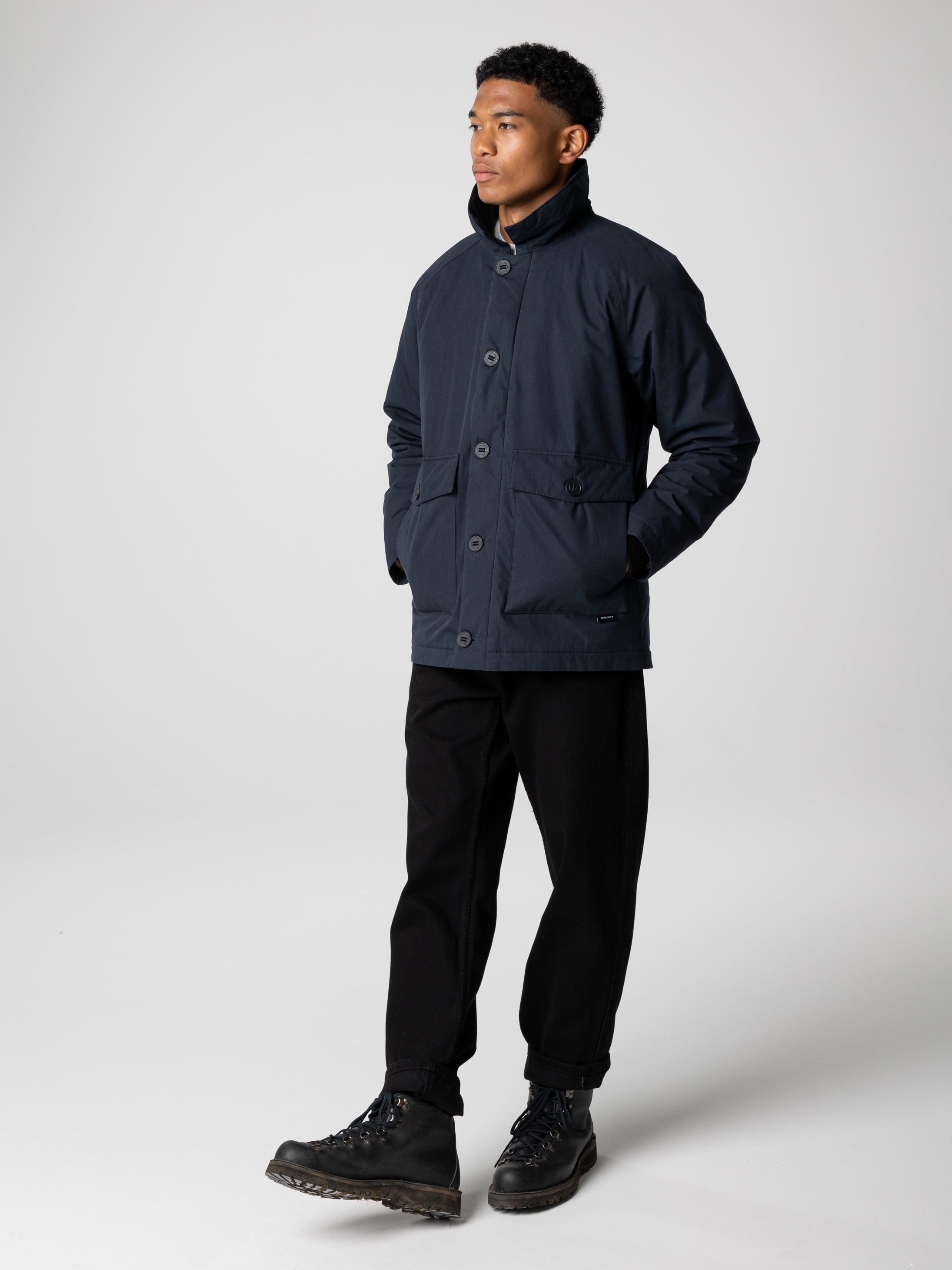 Recycled Insulated Jacket in Navy - Shipyard