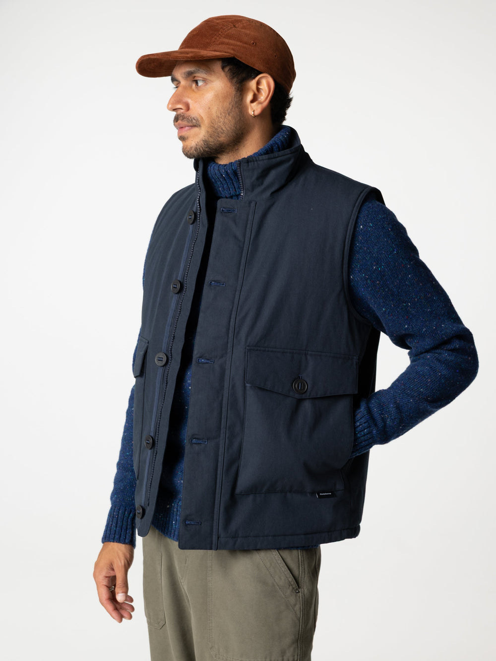 Recycled Insulated Gilet in Navy - Shipyard