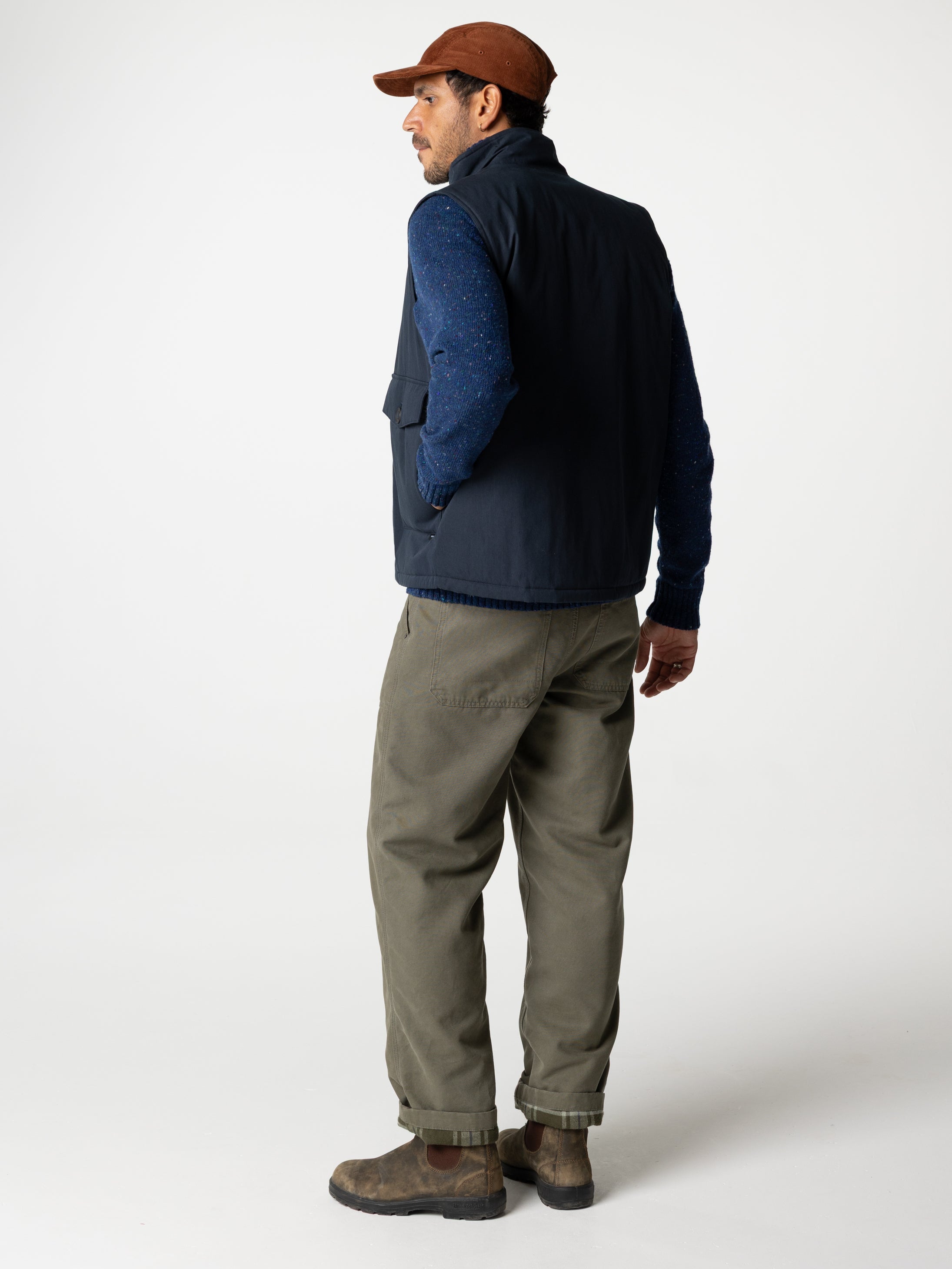 Recycled Insulated Gilet in Navy - Shipyard