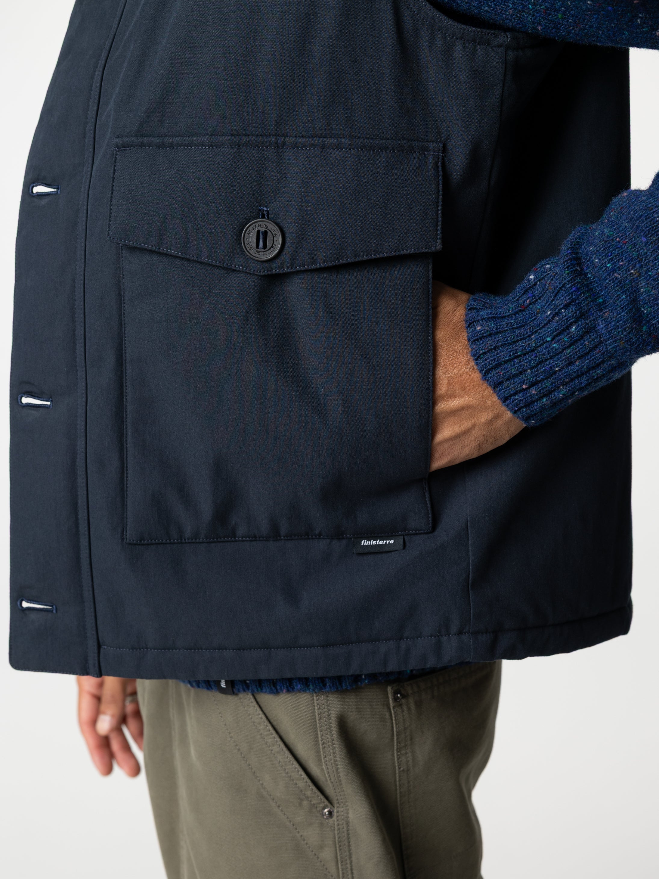 Recycled Insulated Gilet in Navy - Shipyard