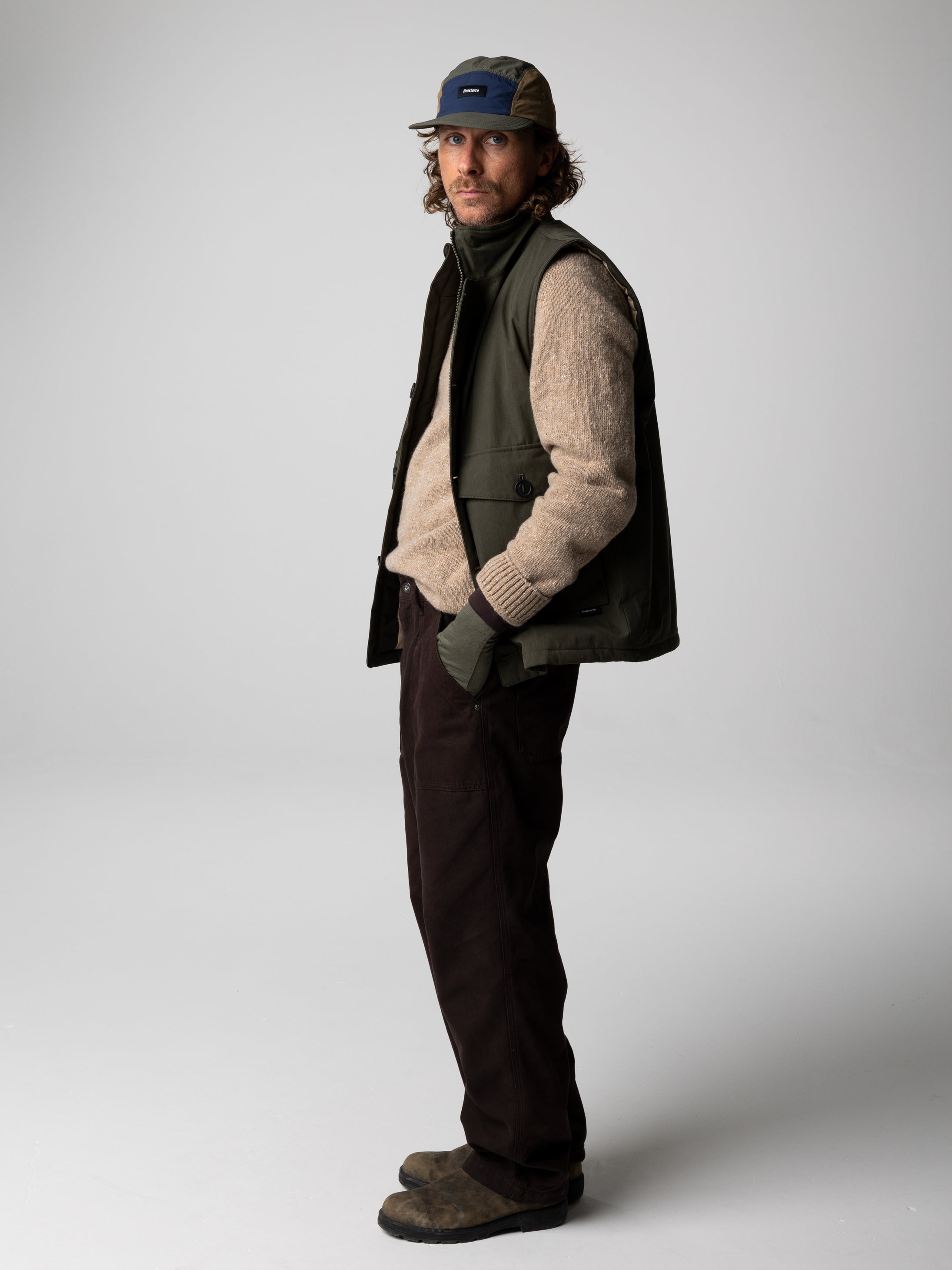 Recycled Insulated Gilet in Green - Shipyard