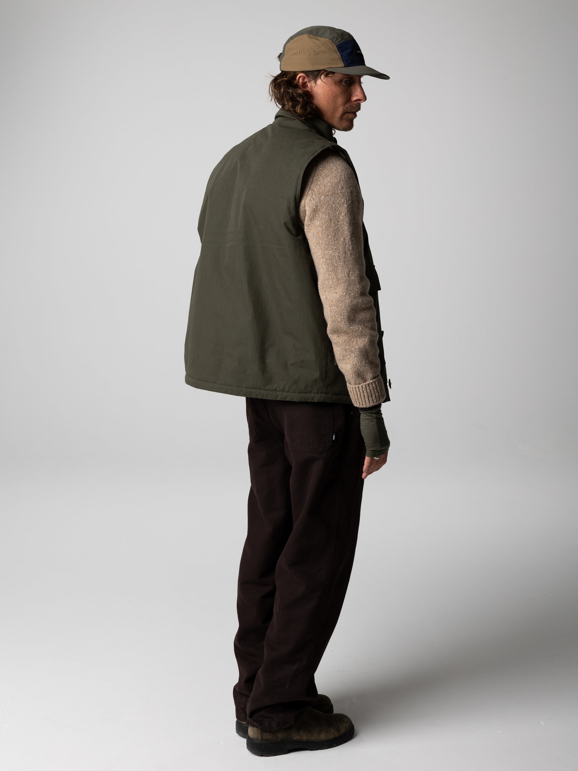 Recycled Insulated Gilet in Green - Shipyard