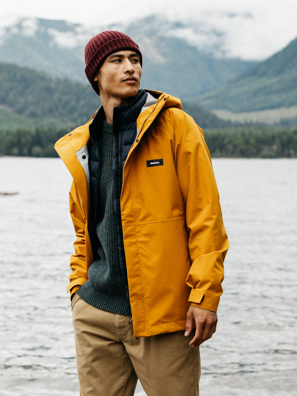 Recycled Waterproof Jacket in Buckwheat - Skybird