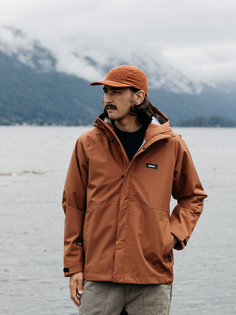 Recycled Waterproof Jacket in Pecan - Skybird