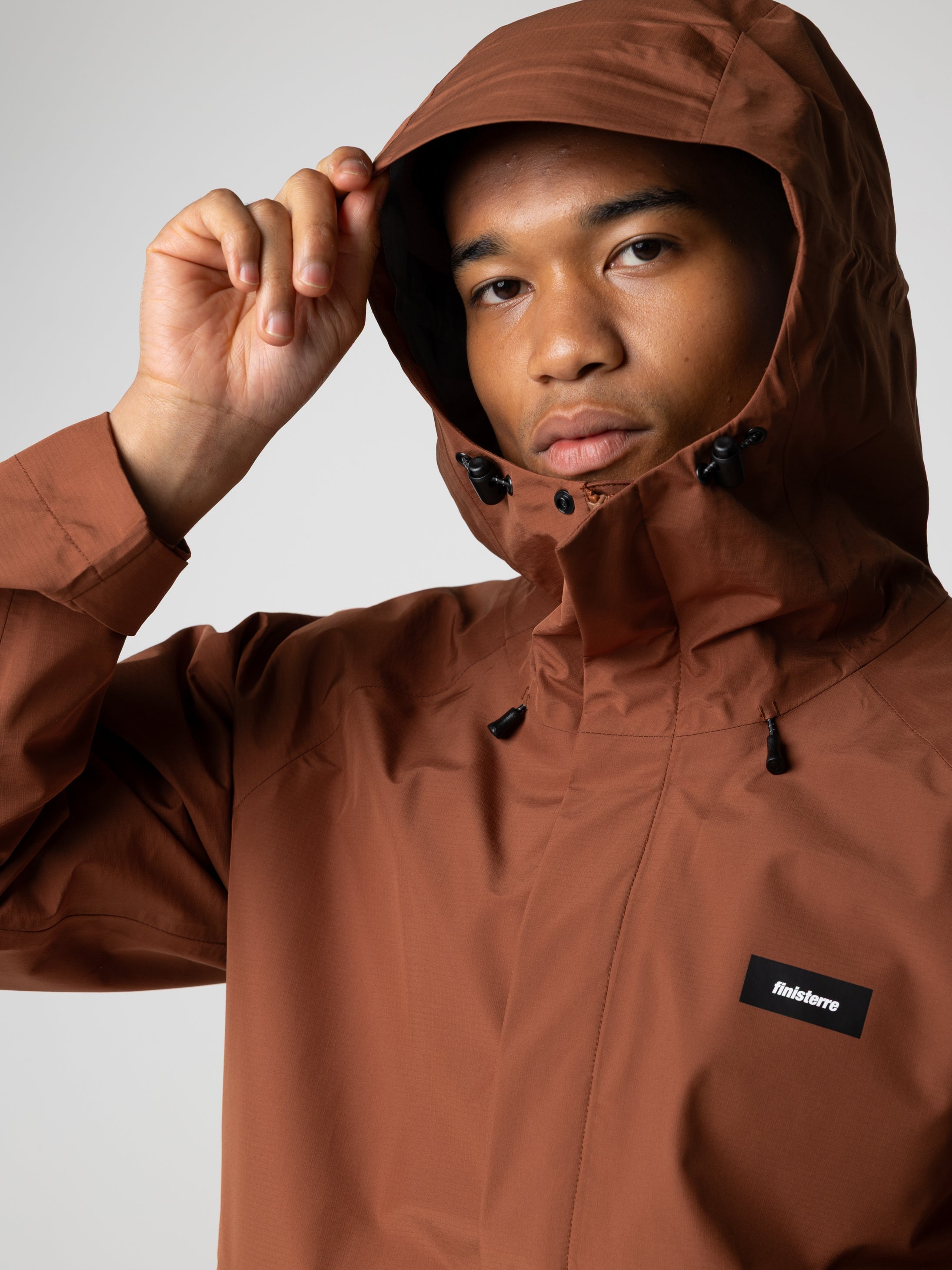 Recycled Waterproof Jacket in Pecan - Skybird