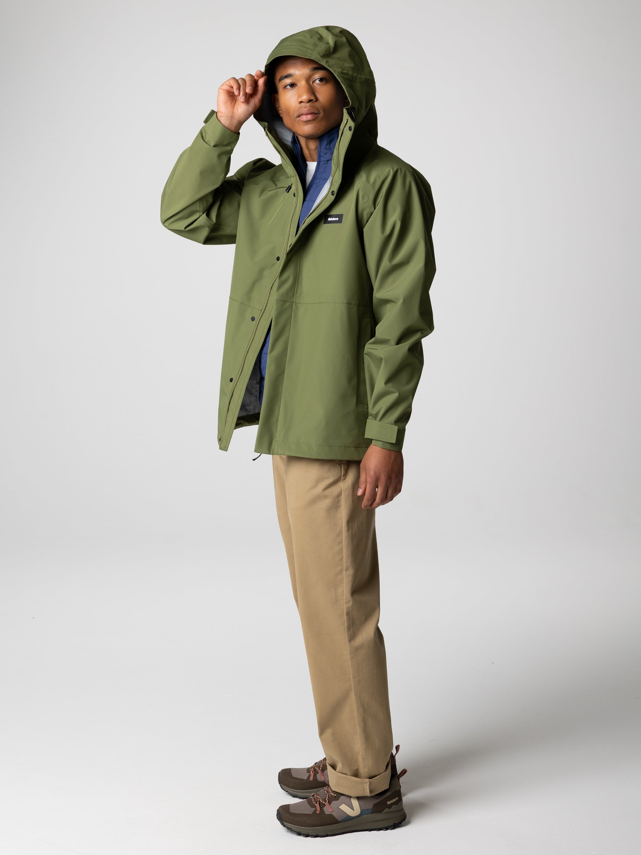 Recycled Waterproof Jacket in Seagrass - Skybird