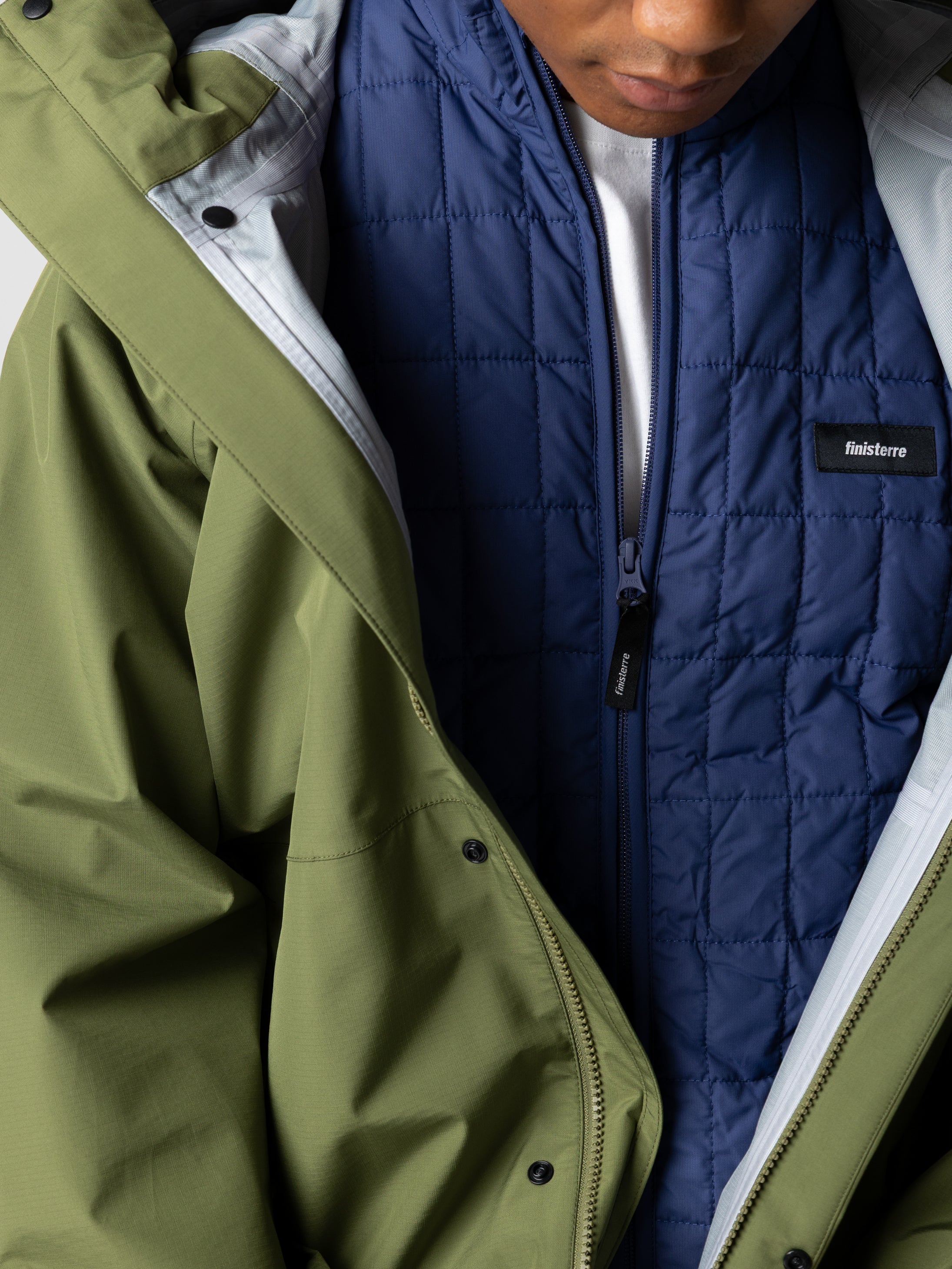 Recycled Waterproof Jacket in Seagrass - Skybird