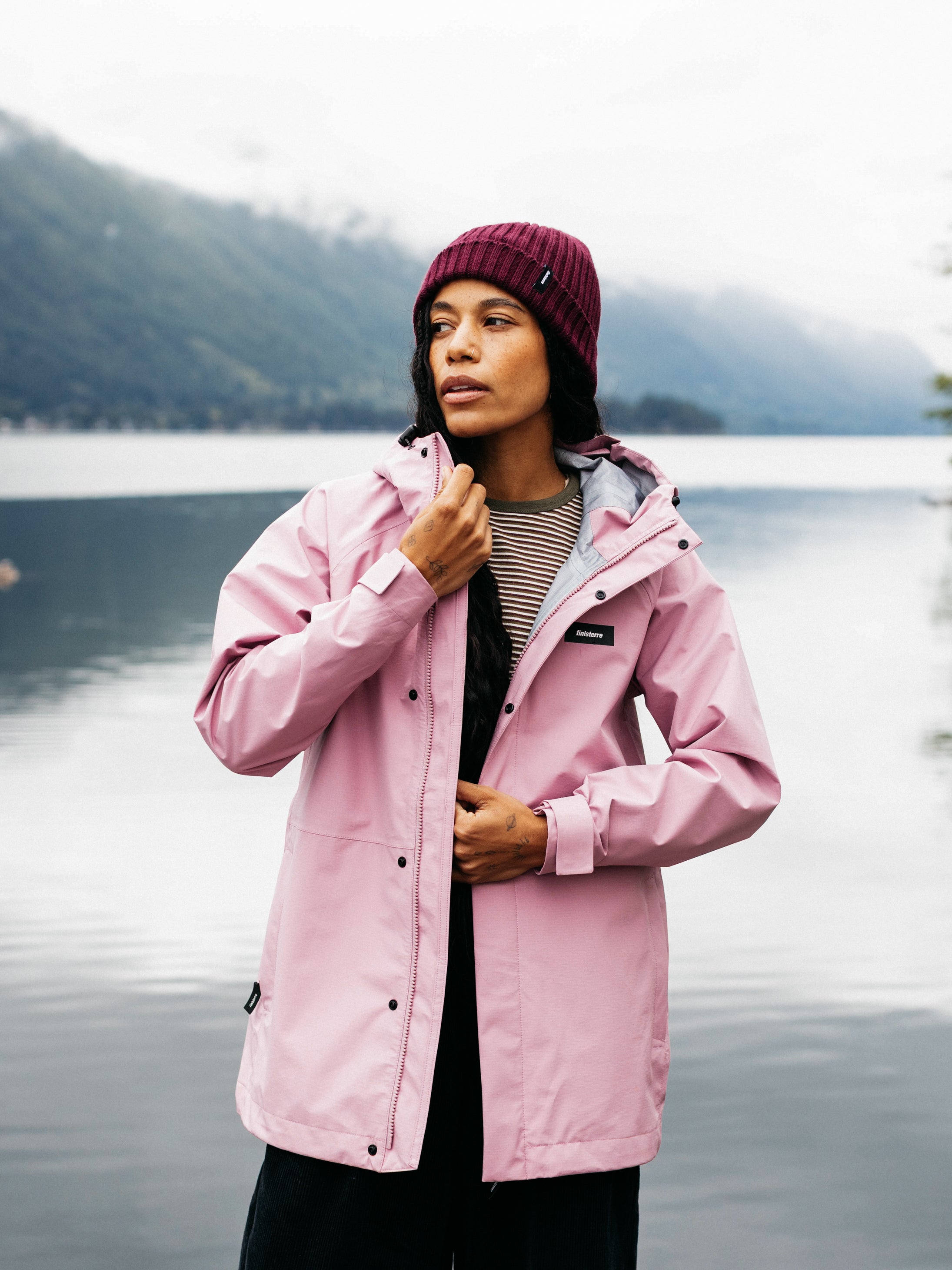 Recycled Waterproof Jacket in Purple - Skybird