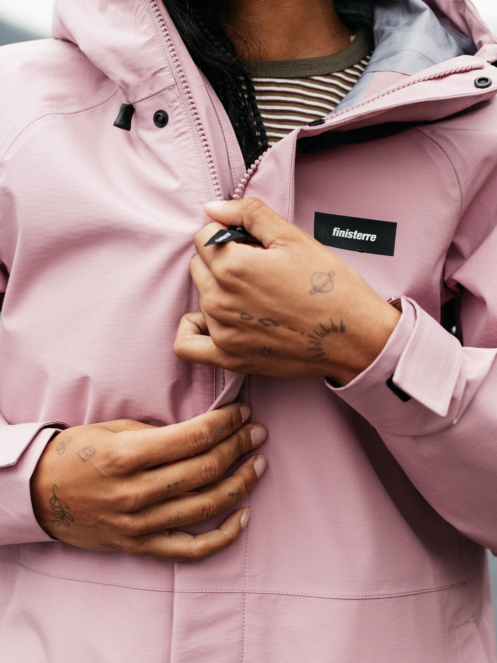 Recycled Waterproof Jacket in Purple - Skybird