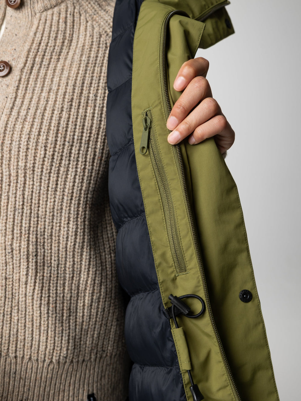 Recycled Waterproof Parka in Green - Skye