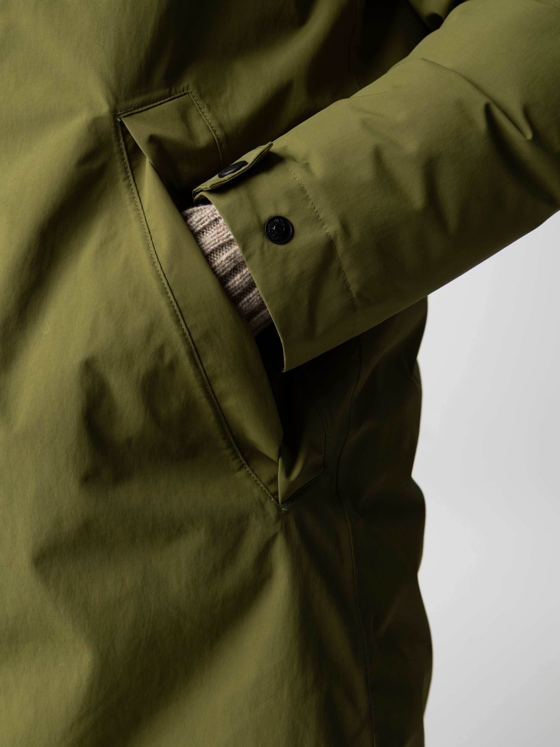 Recycled Waterproof Parka in Green - Skye