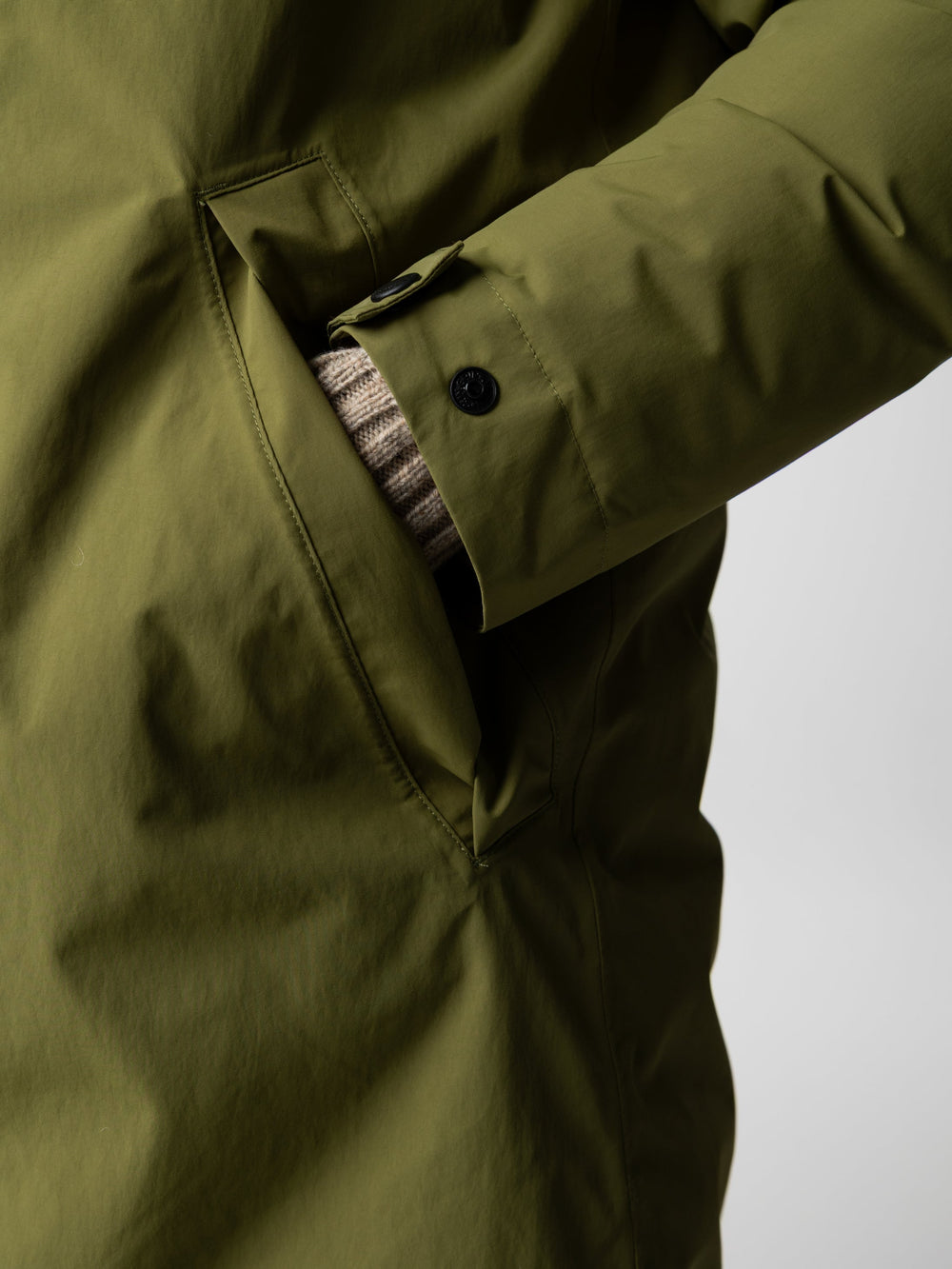 Recycled Waterproof Parka in Green - Skye