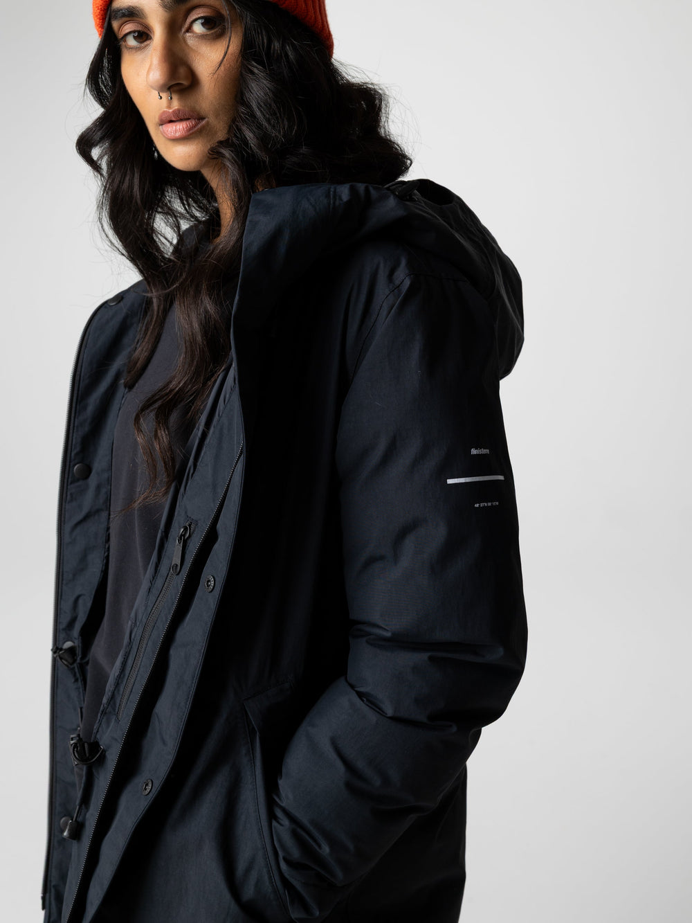 Recycled Waterproof Parka in Black - Skye
