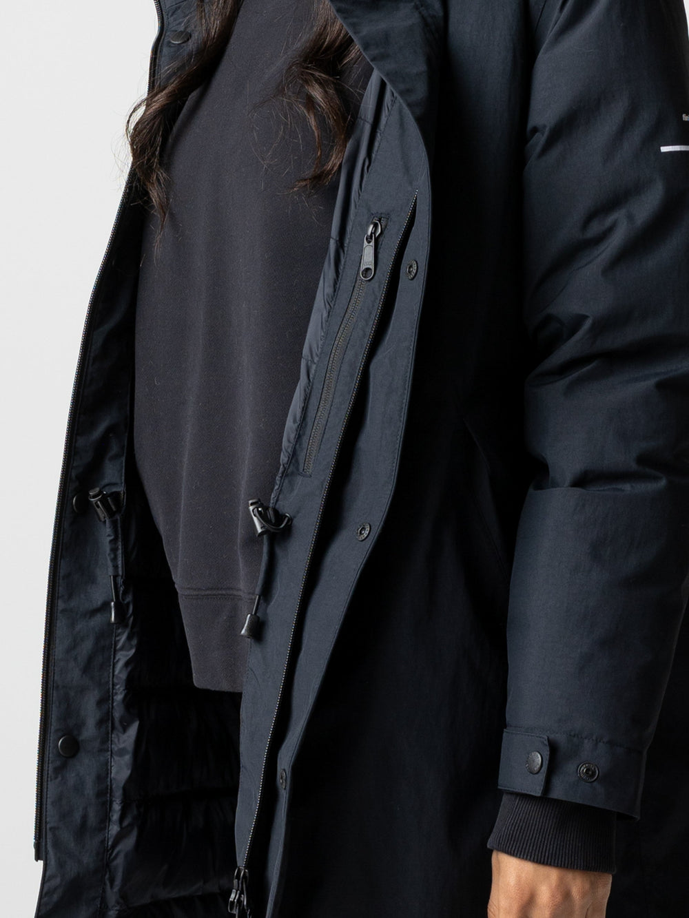 Recycled Waterproof Parka in Black - Skye