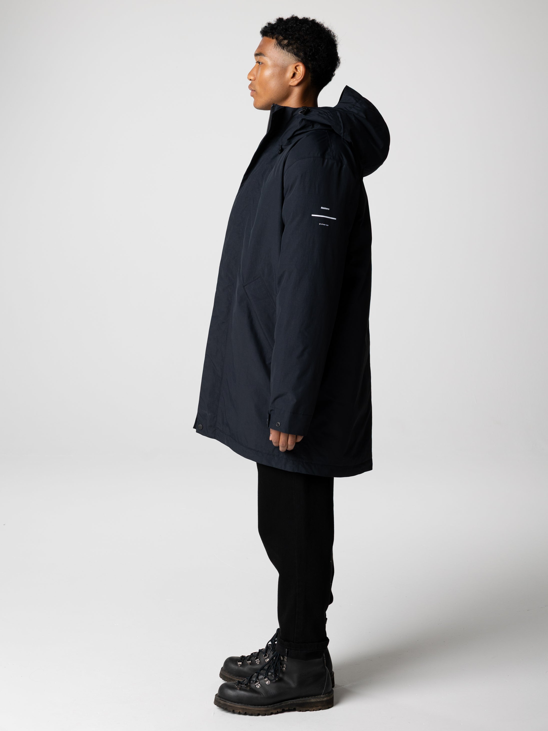 Recycled Waterproof Parka in Black - Solway