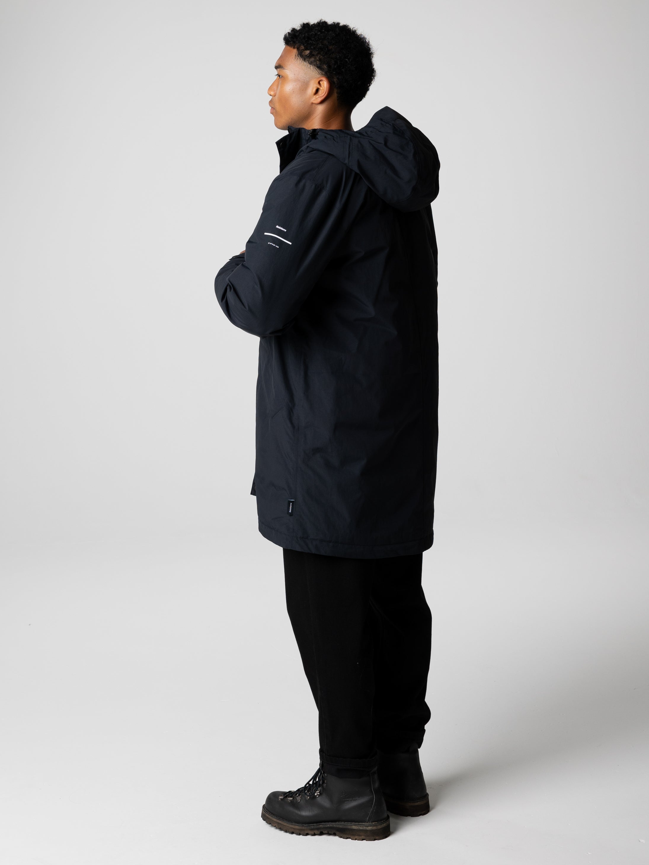 Recycled Waterproof Parka in Black - Solway