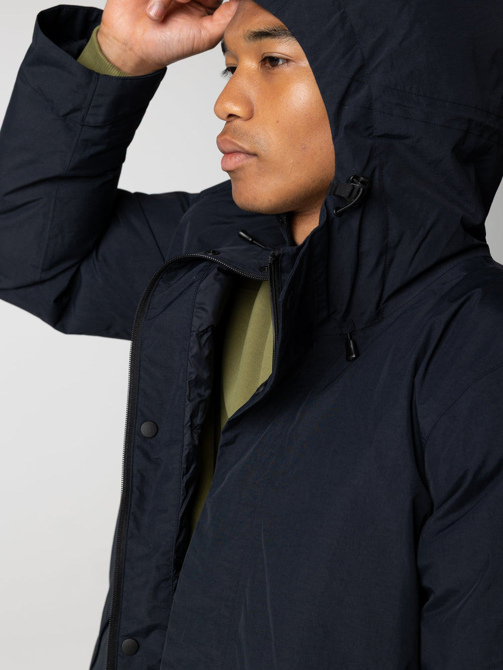 Recycled Waterproof Parka in Black - Solway