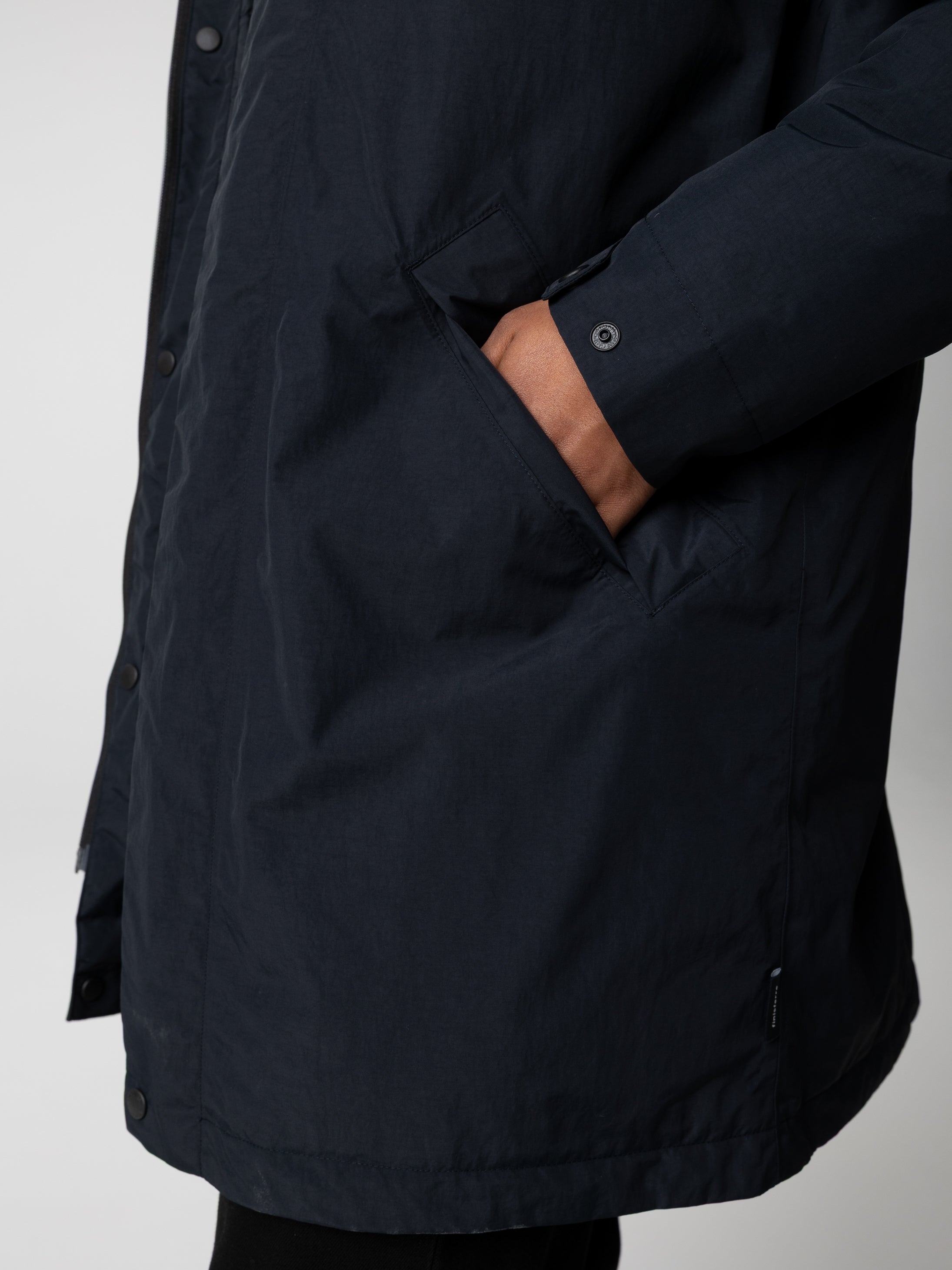 Recycled Waterproof Parka in Black - Solway