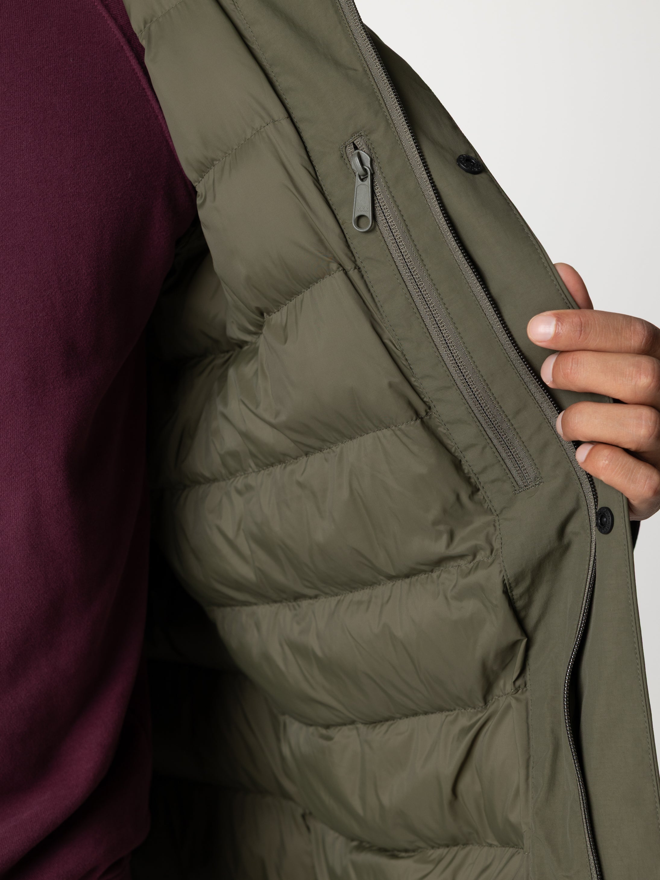 Recycled Waterproof Parka in Olive - Solway