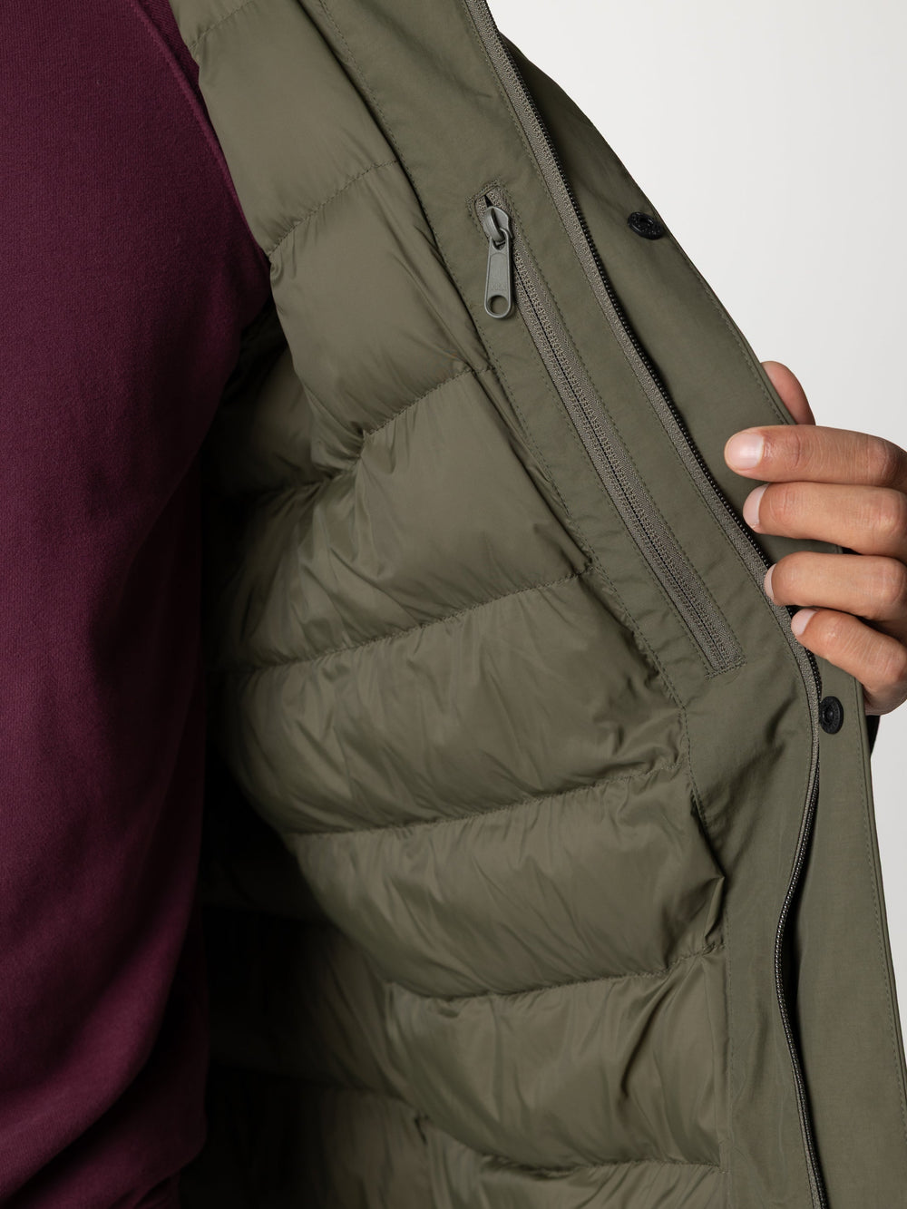 Recycled Waterproof Parka in Olive - Solway