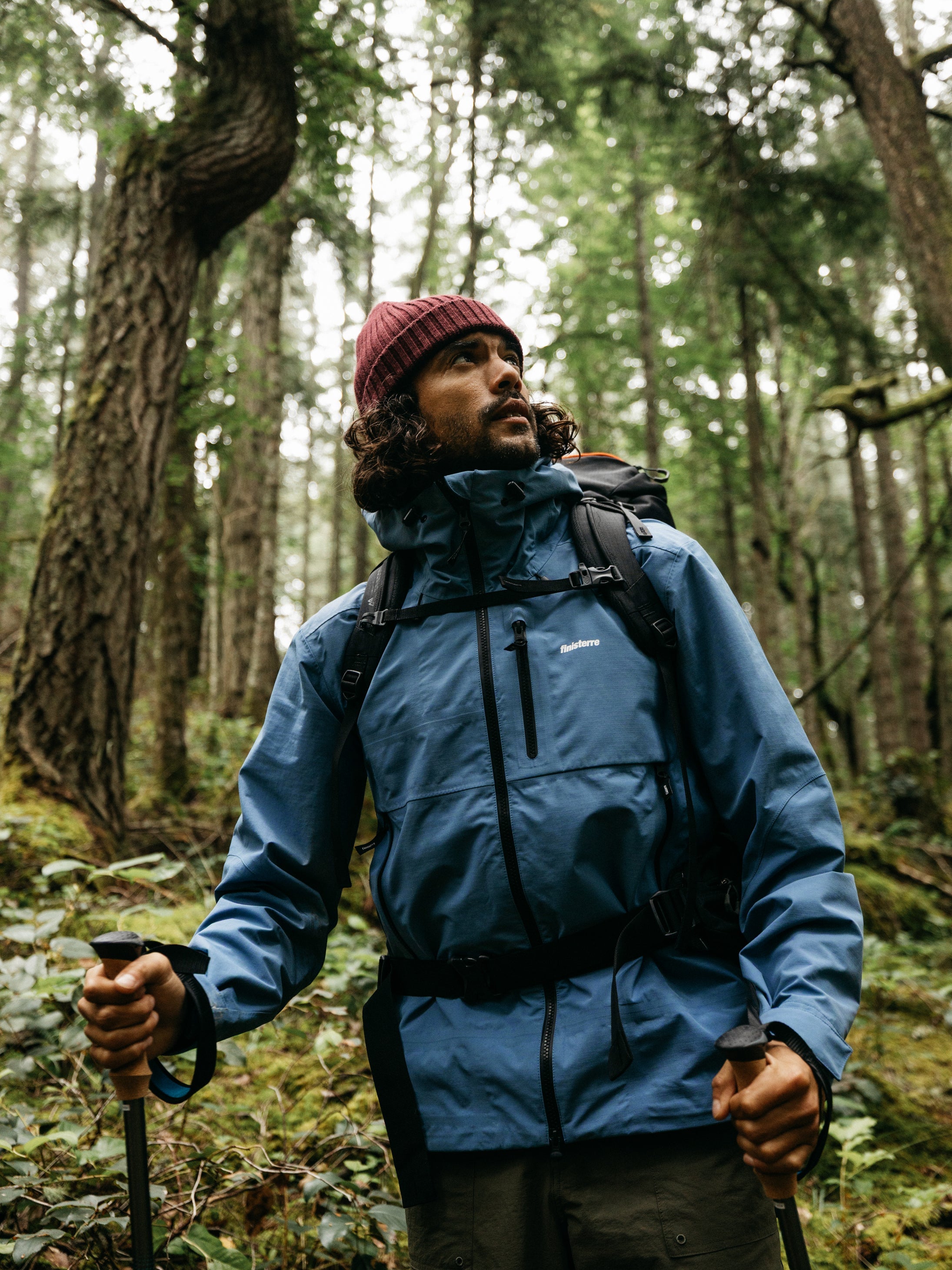 Recycled Waterproof Jacket in Blue - Stormbird