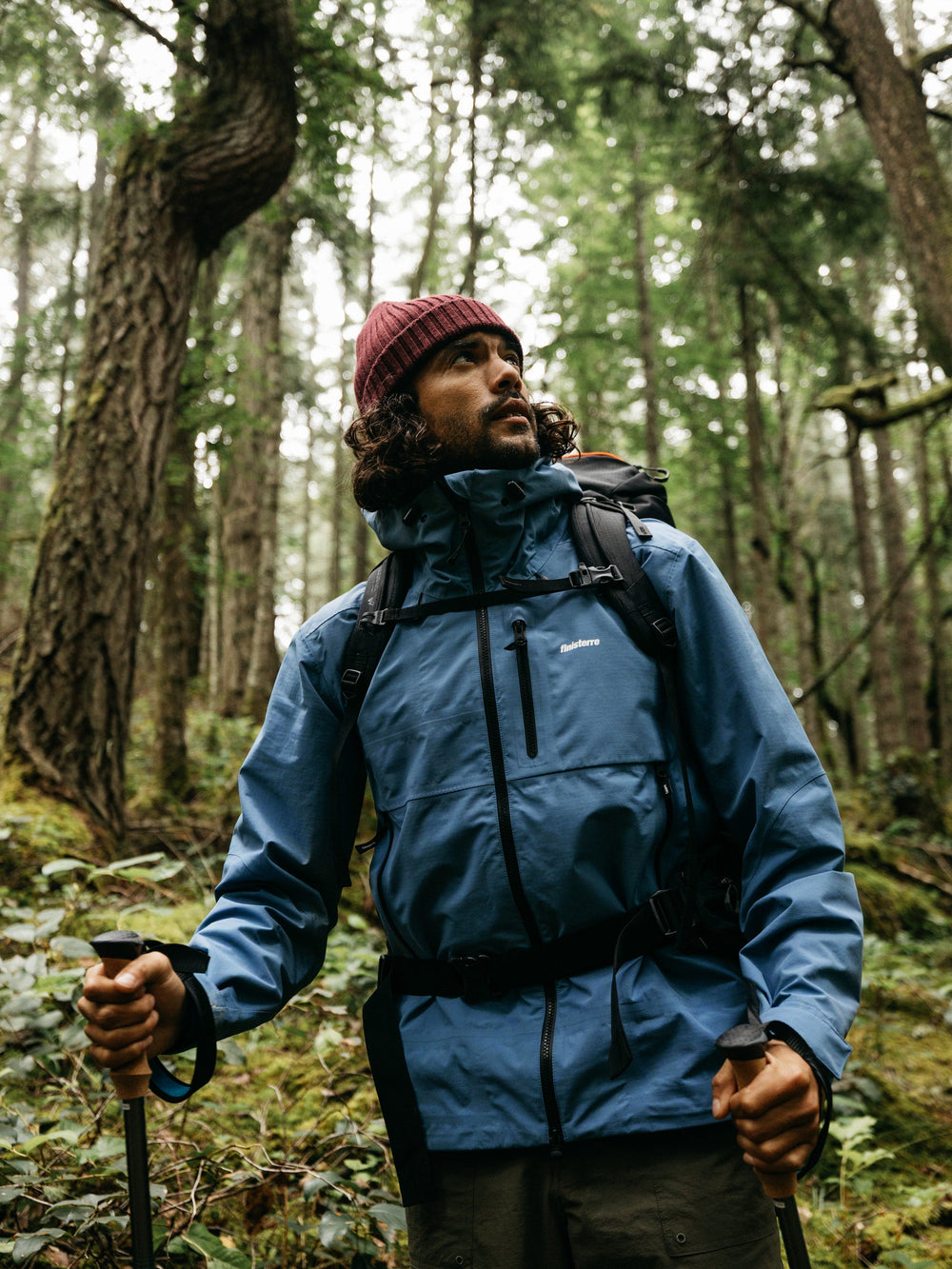 Recycled Waterproof Jacket in Blue - Stormbird