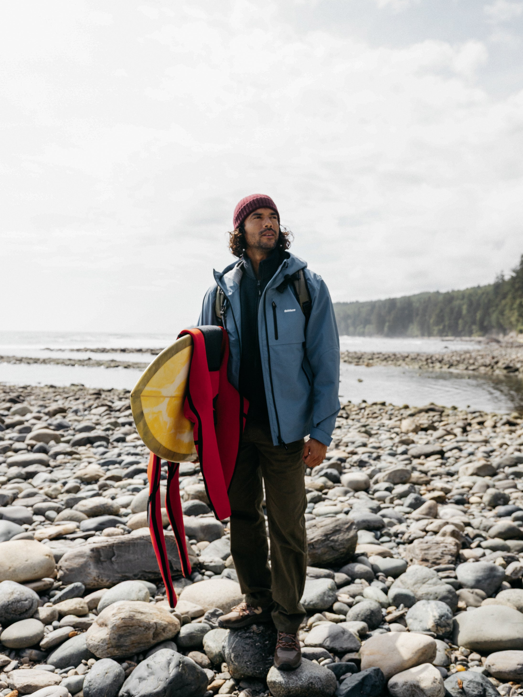 Recycled Waterproof Jacket in Blue - Stormbird