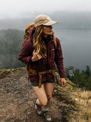Recycled Waterproof Jacket in Plum - Stormbird