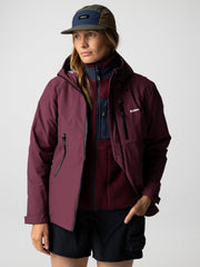 Recycled Waterproof Jacket in Plum - Stormbird