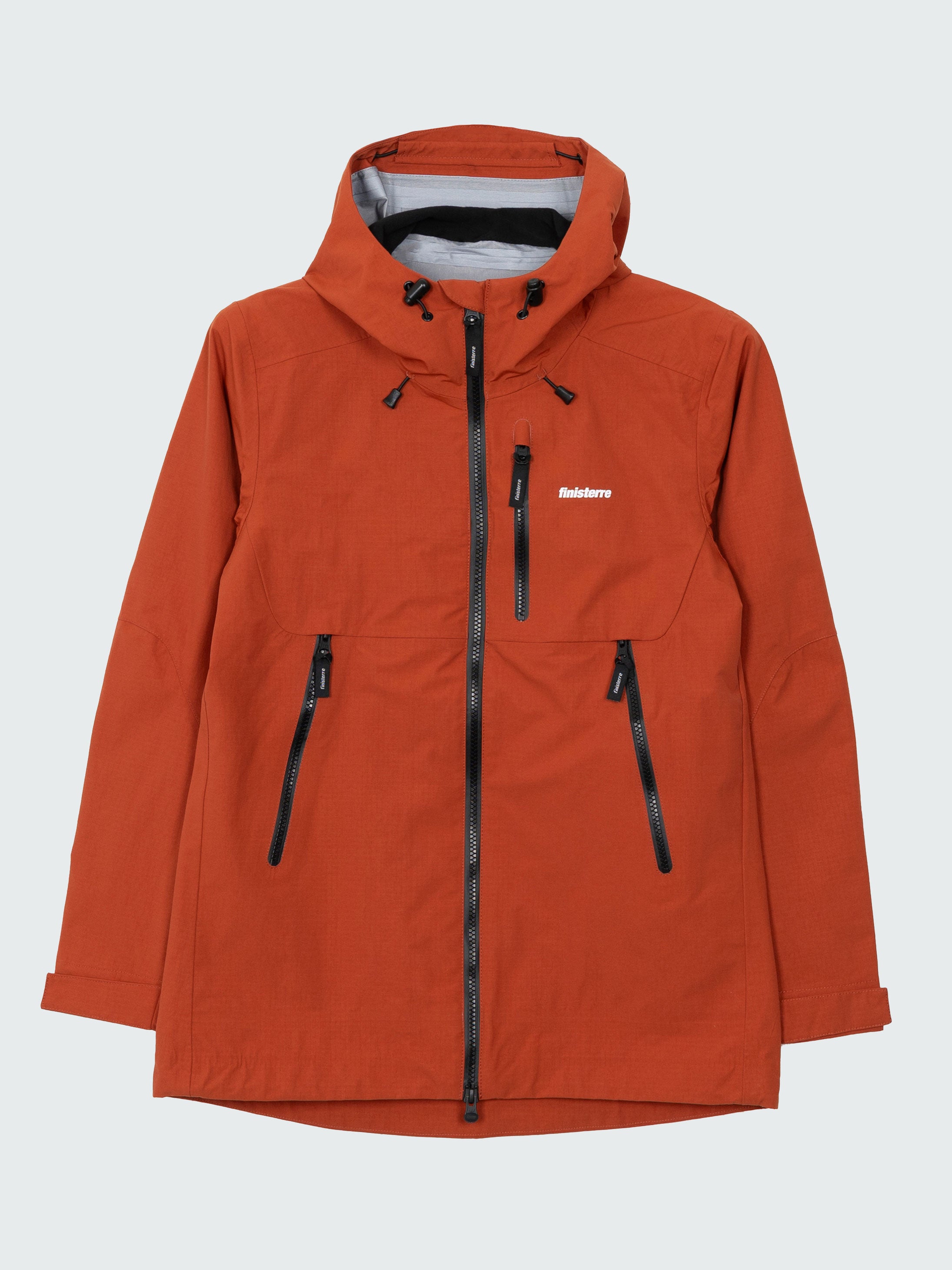 Recycled Waterproof Jacket in Terracotta - Stormbird