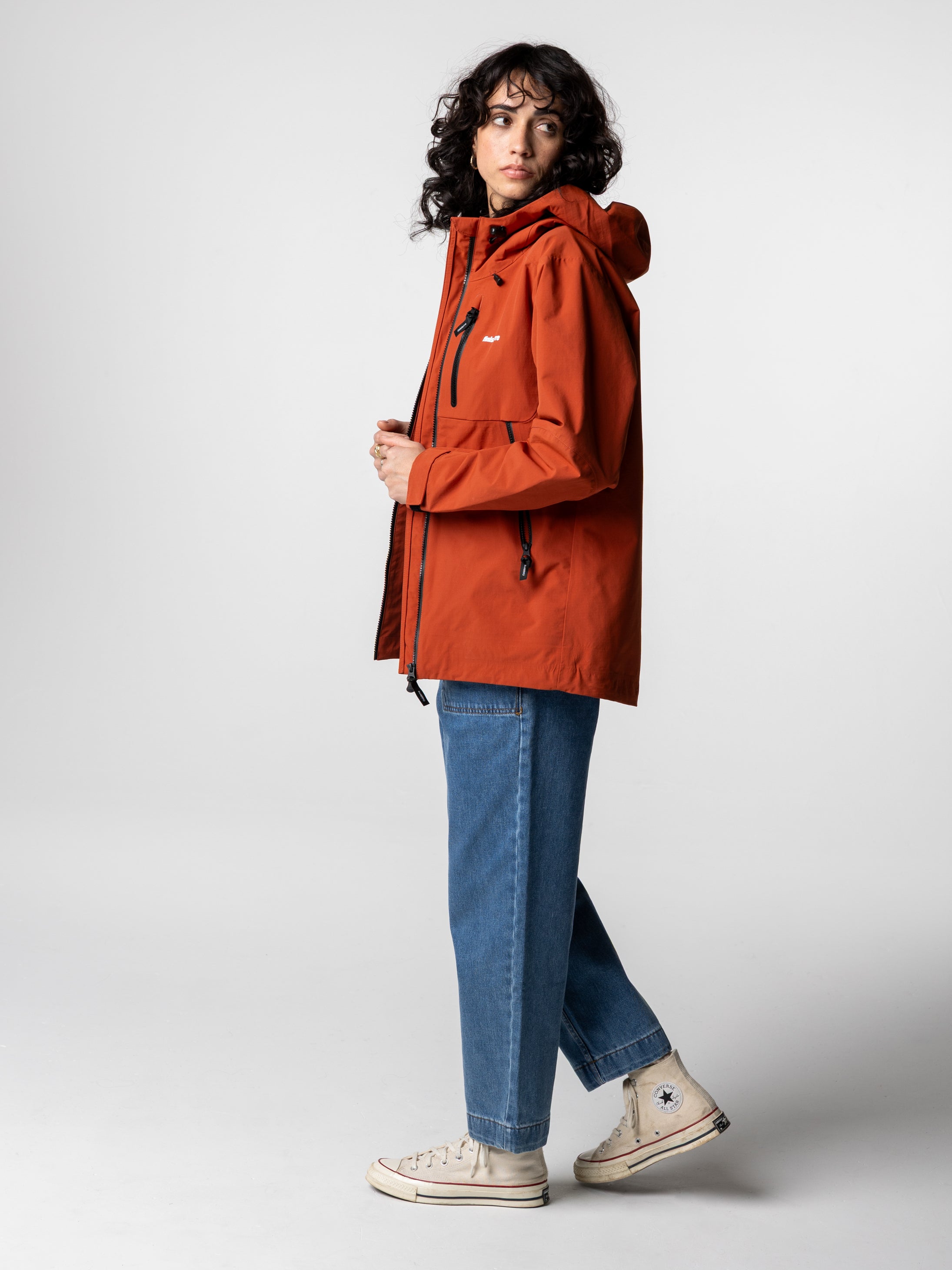 Recycled Waterproof Jacket in Terracotta - Stormbird