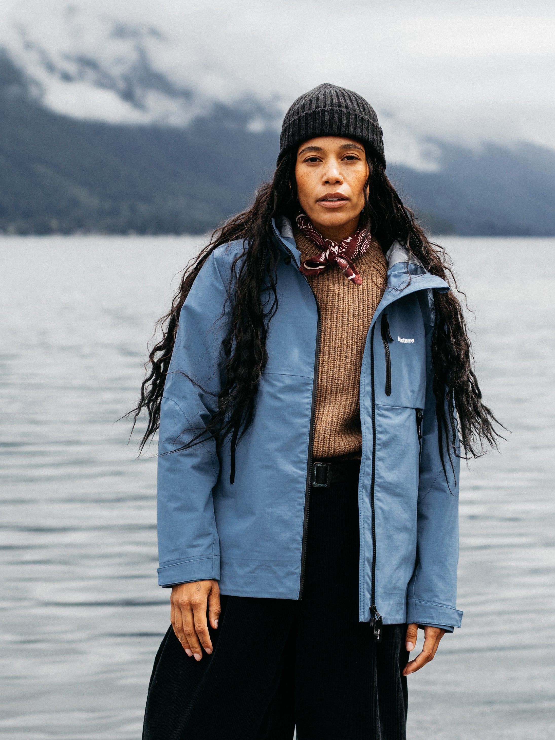 Recycled Waterproof Jacket in Blue - Stormbird