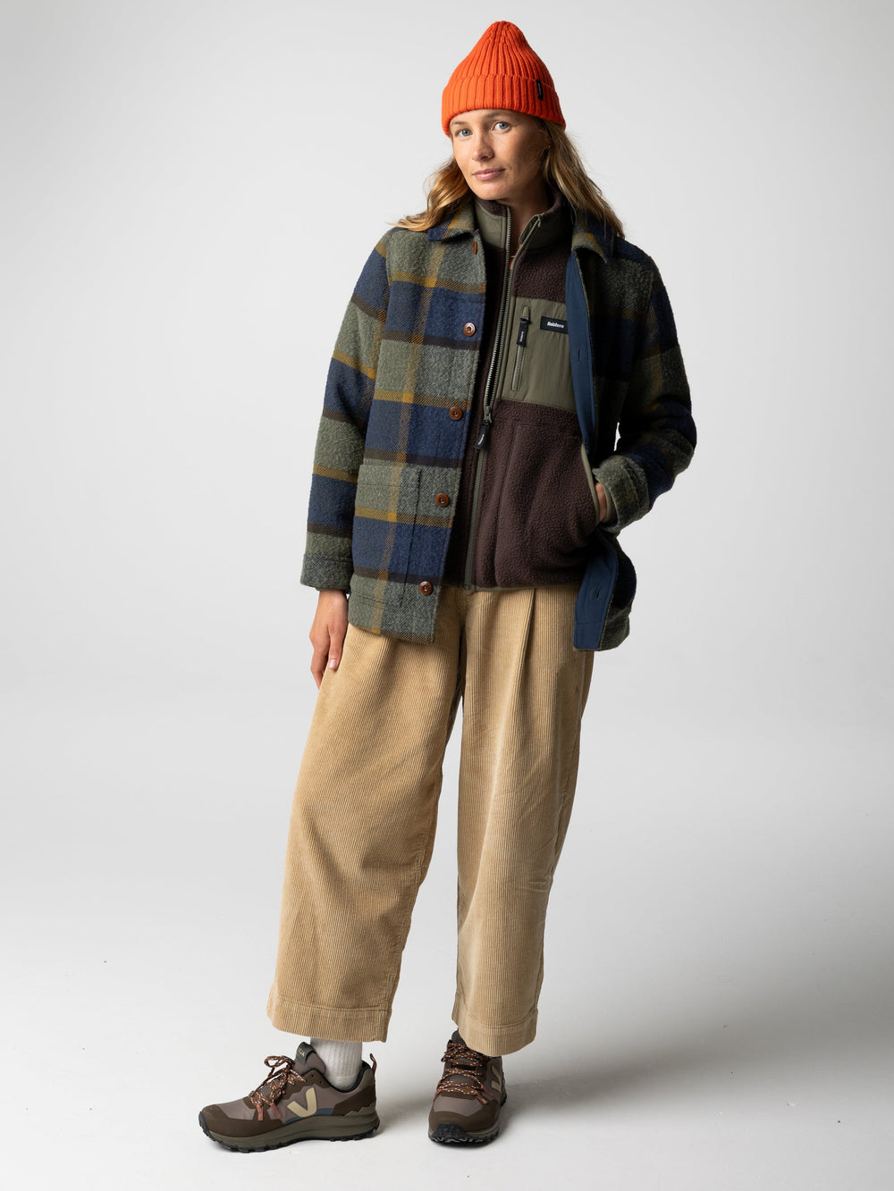 Wool Blend Blanket Jacket in Sugar Kelp Multi - Stowe