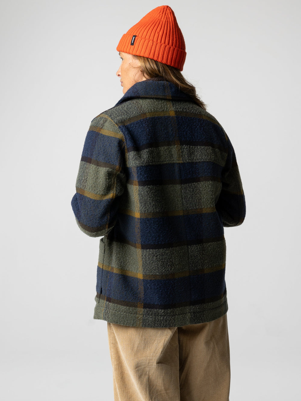 Wool Blend Blanket Jacket in Sugar Kelp Multi - Stowe