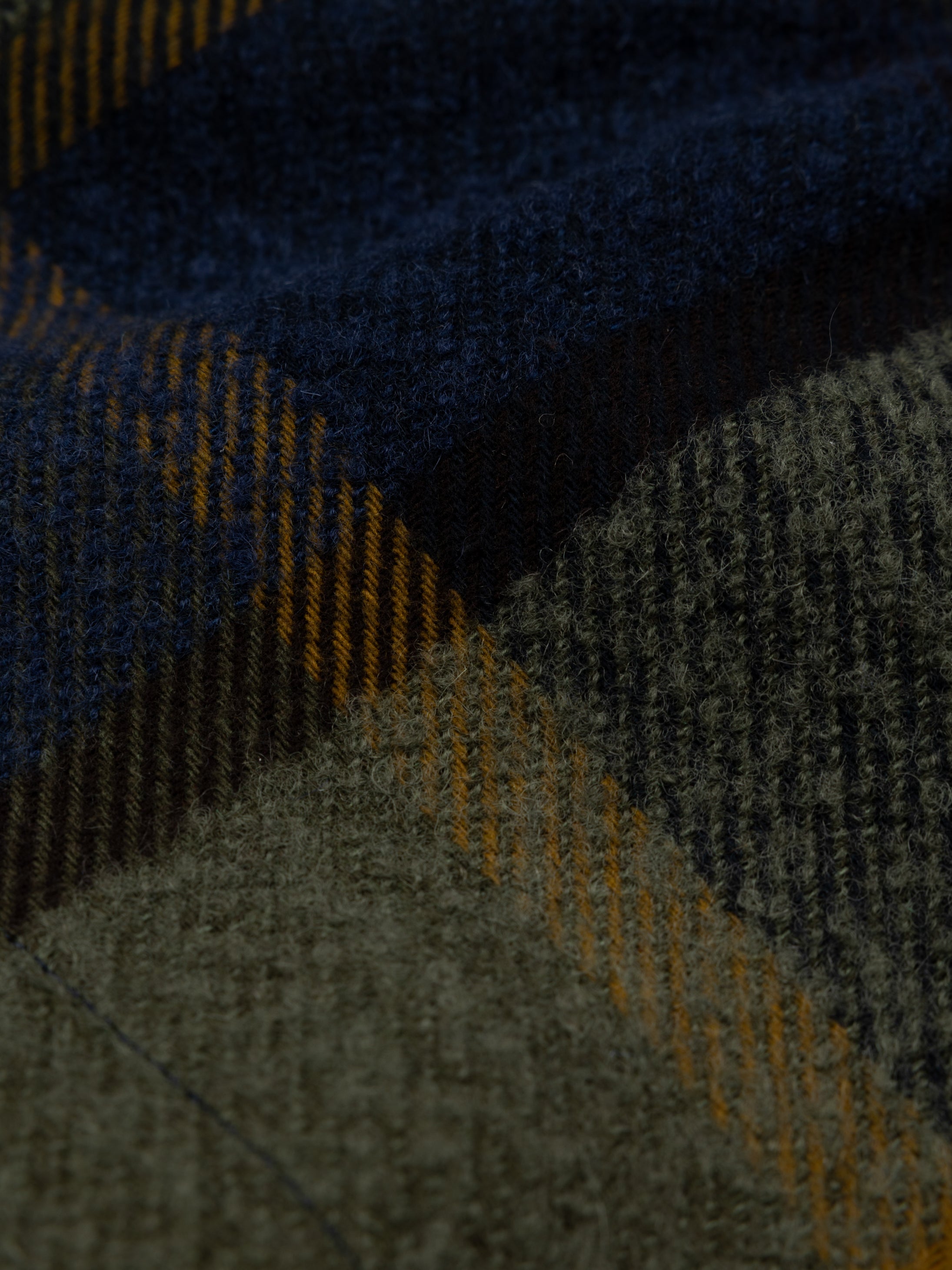 Wool Blend Blanket Jacket in Sugar Kelp Multi - Stowe