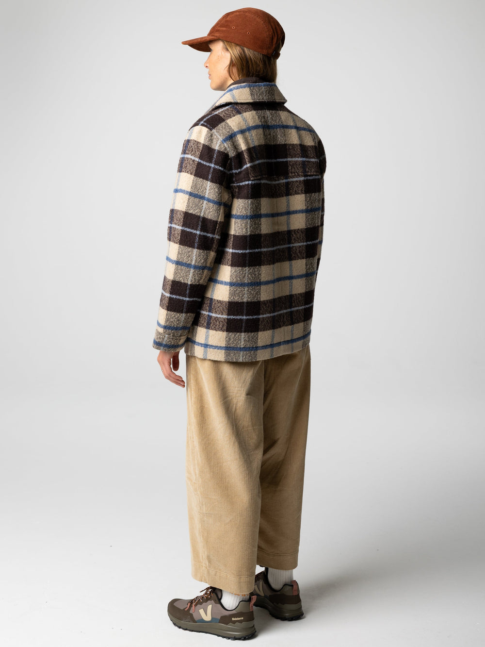 Wool Blend Blanket Jacket in Calico Multi - Stowe