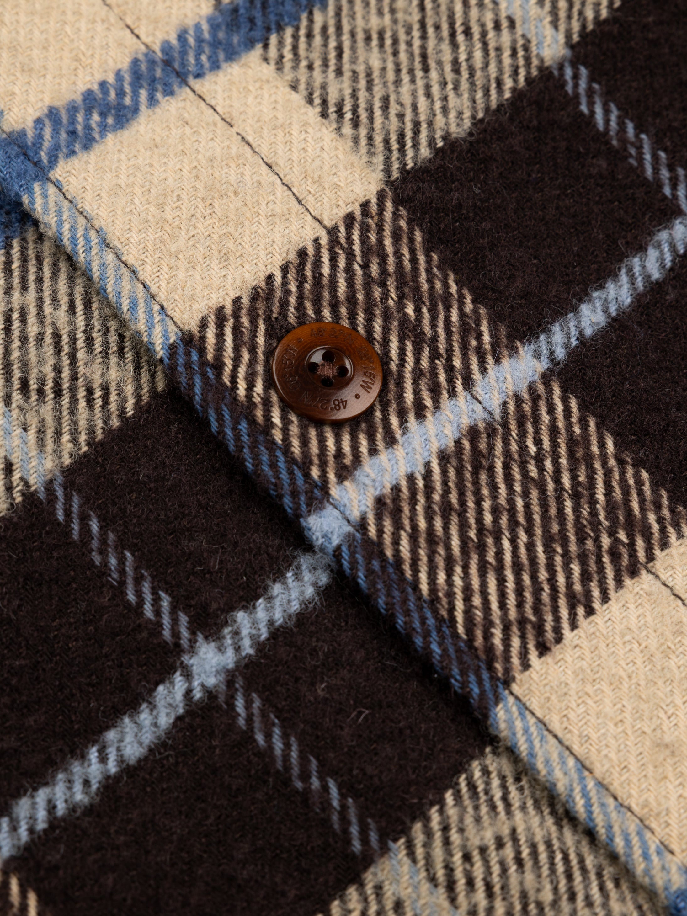 Wool Blend Blanket Jacket in Calico Multi - Stowe