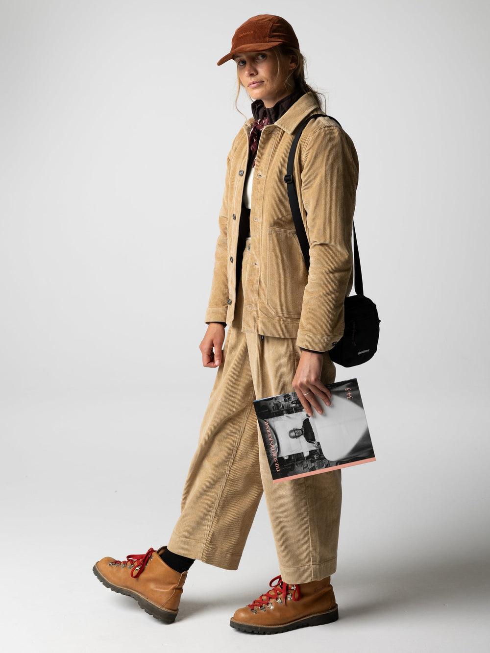 Organic Cotton Cord Trouser in Flint - Studio