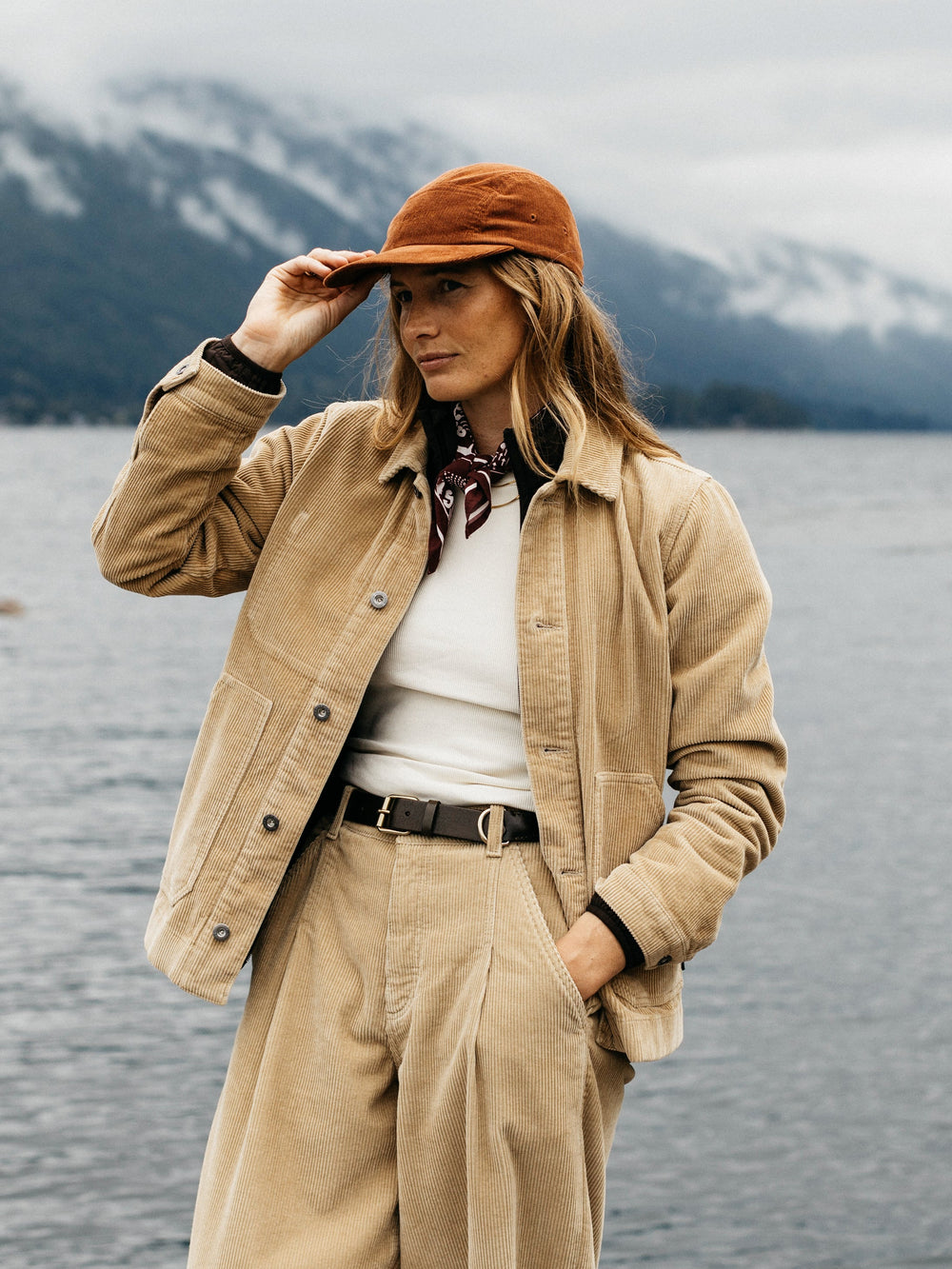 Organic Cotton Cord Chore Jacket in Flint - Yarrel